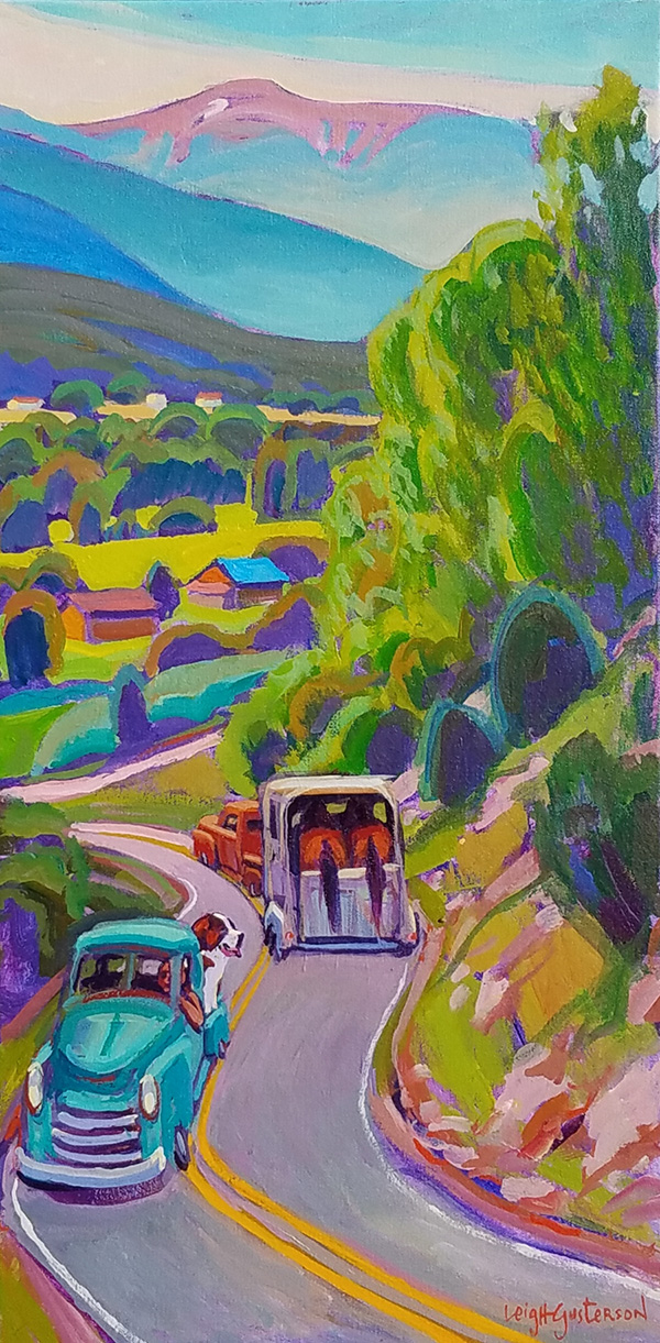 Bypass on the Horseshoe Acrylic on Canvas
