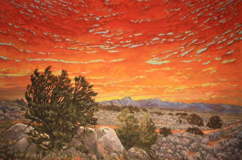 Red Clouds at Morning Oil on Canvas