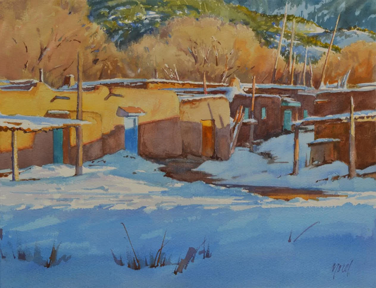 ‘A New Years Day’ 14” x 18” Watercolor