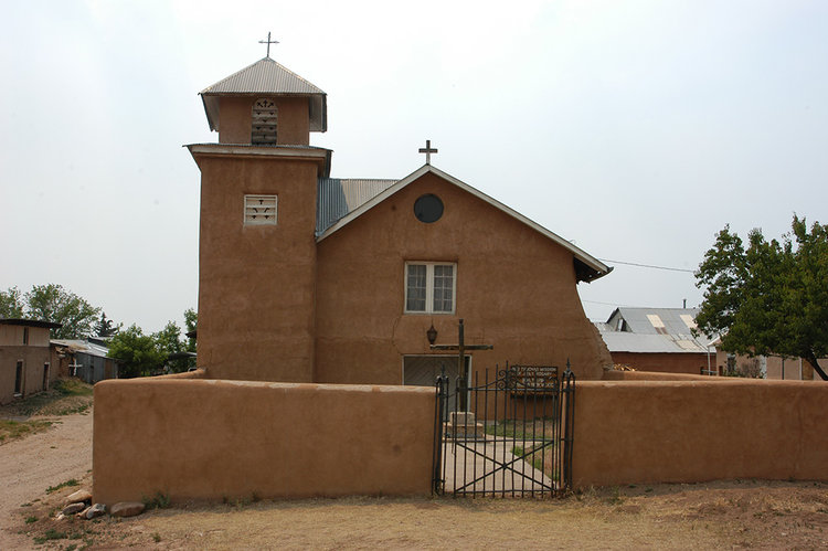 Truchas Mission of Holy Rosary, Truchas, NM.