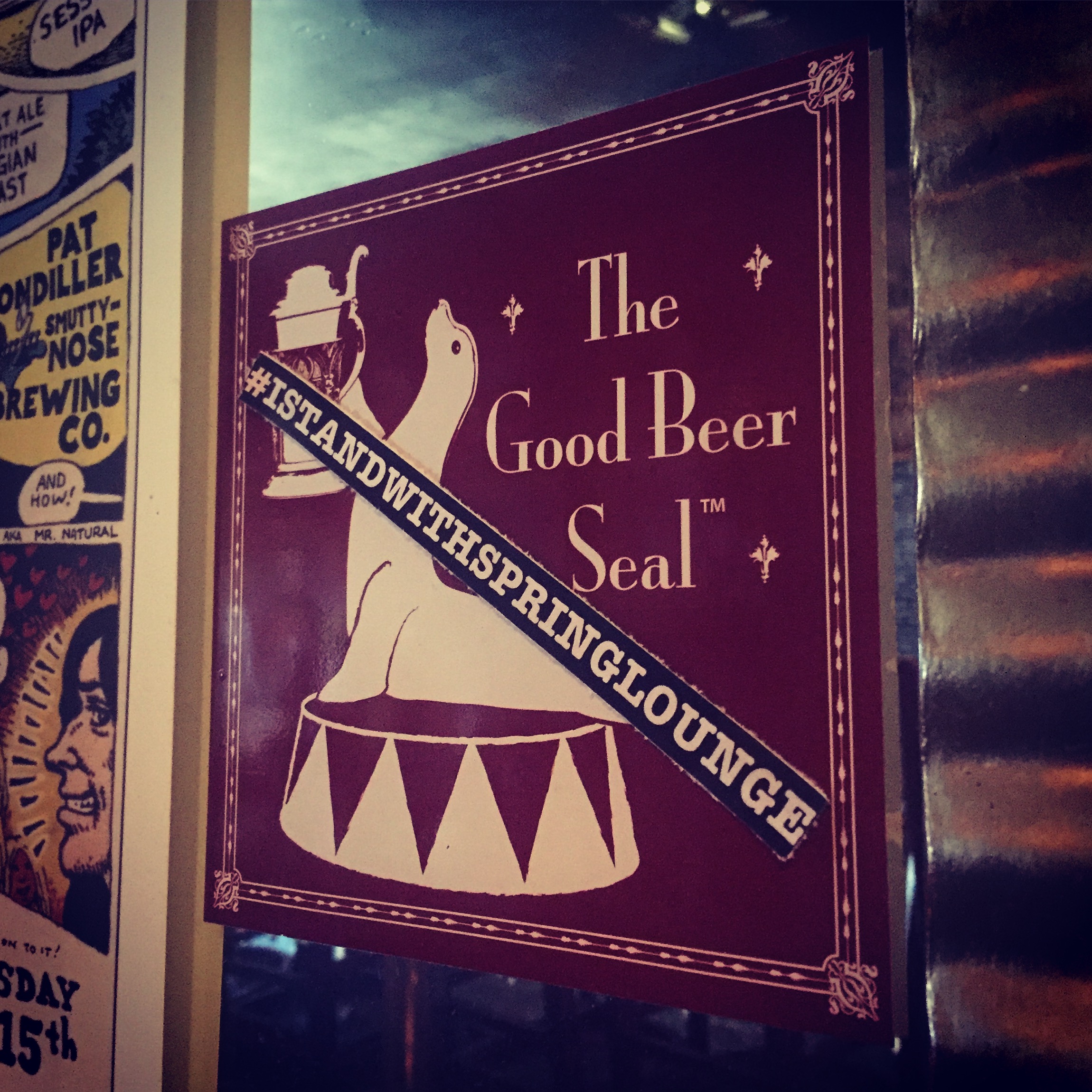 Our Good Beer Seal Award sticker