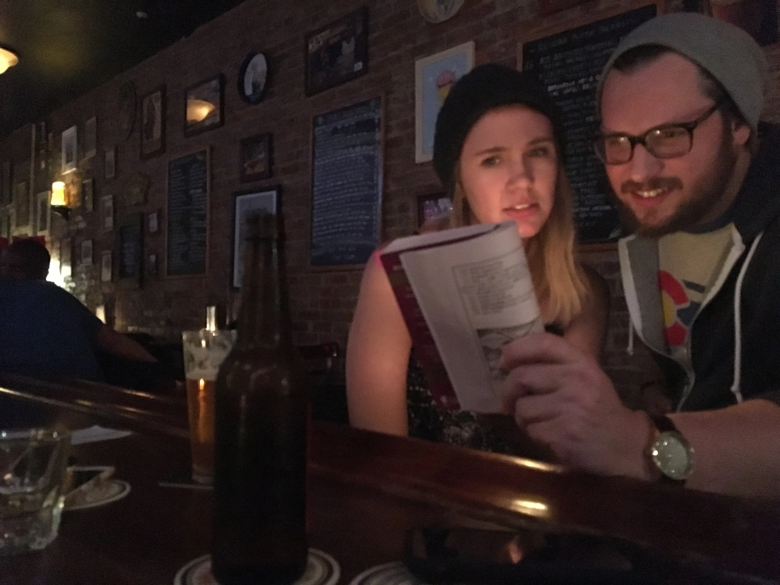 Two Patrons enjoying a moment at the bar