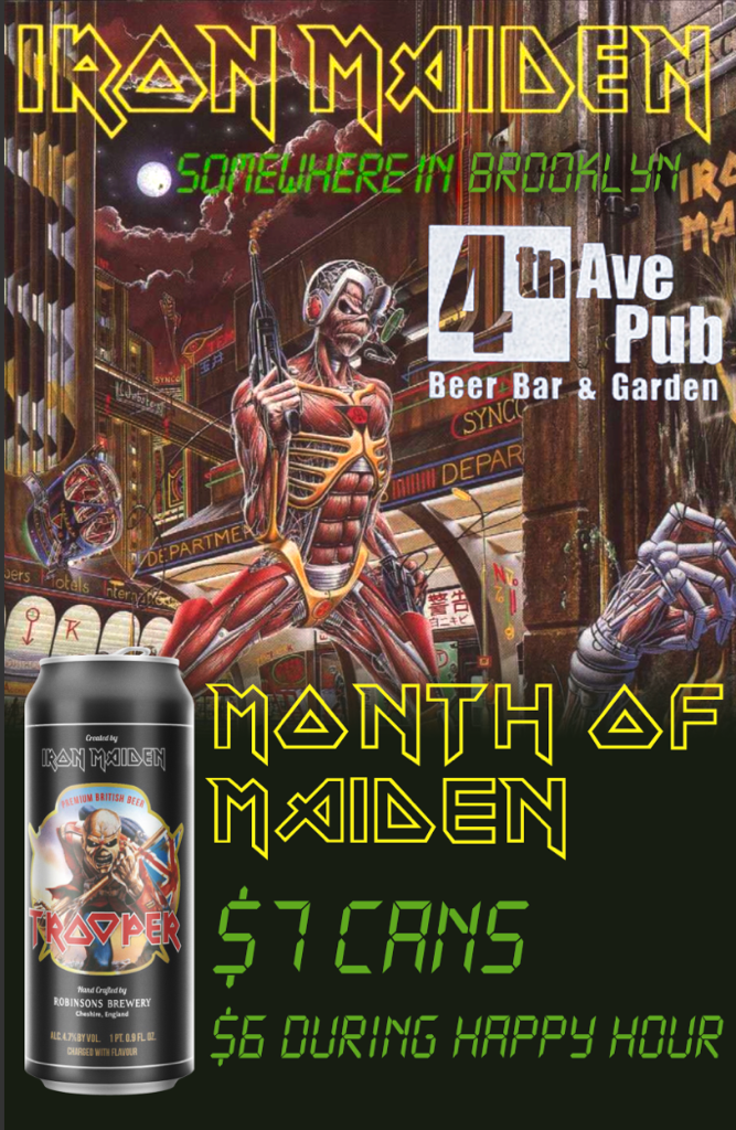 Iron Maiden BEER ALIEN POSTER