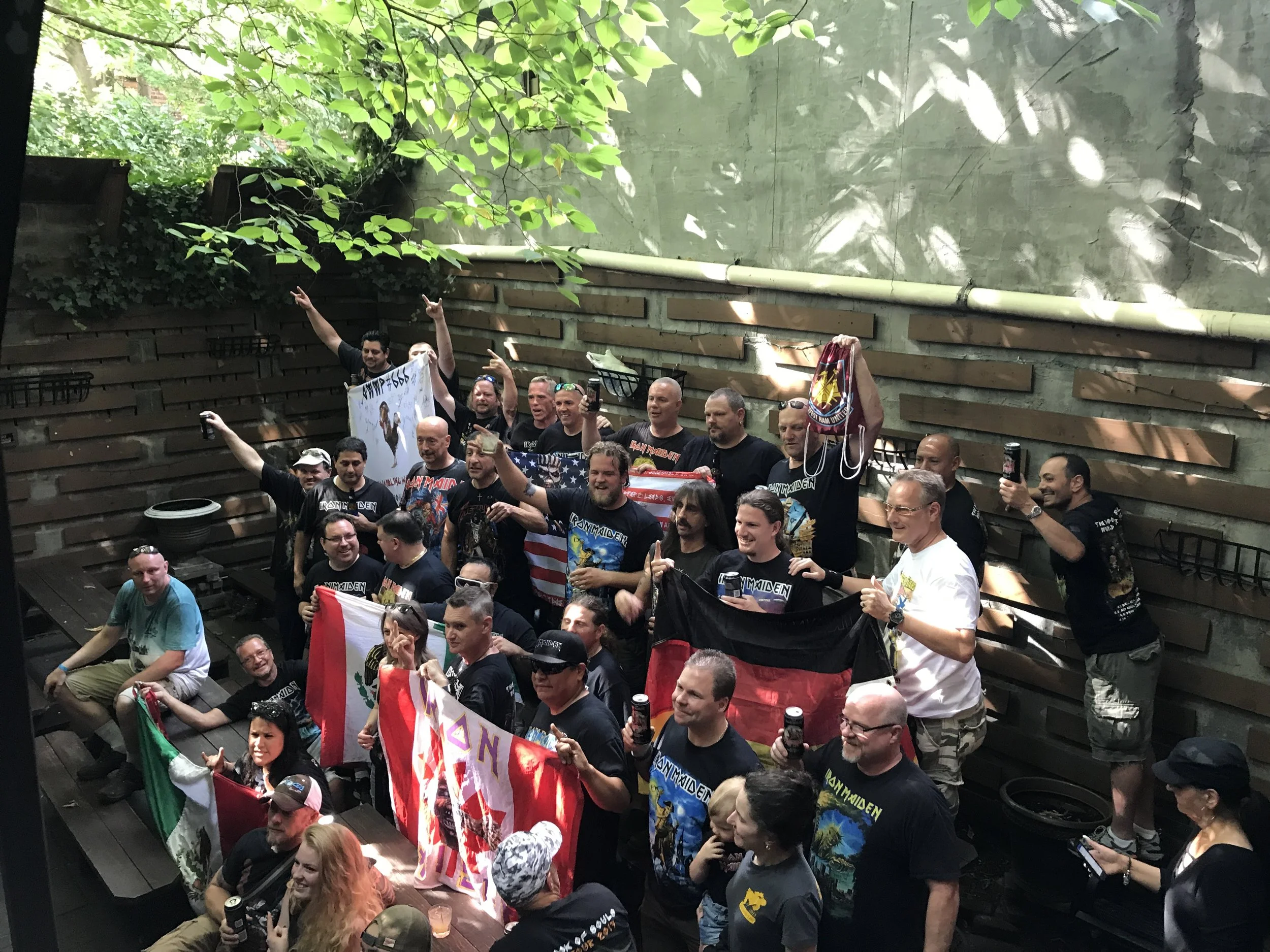 Fans of Iron Maiden in our Backyard before the concert 2017