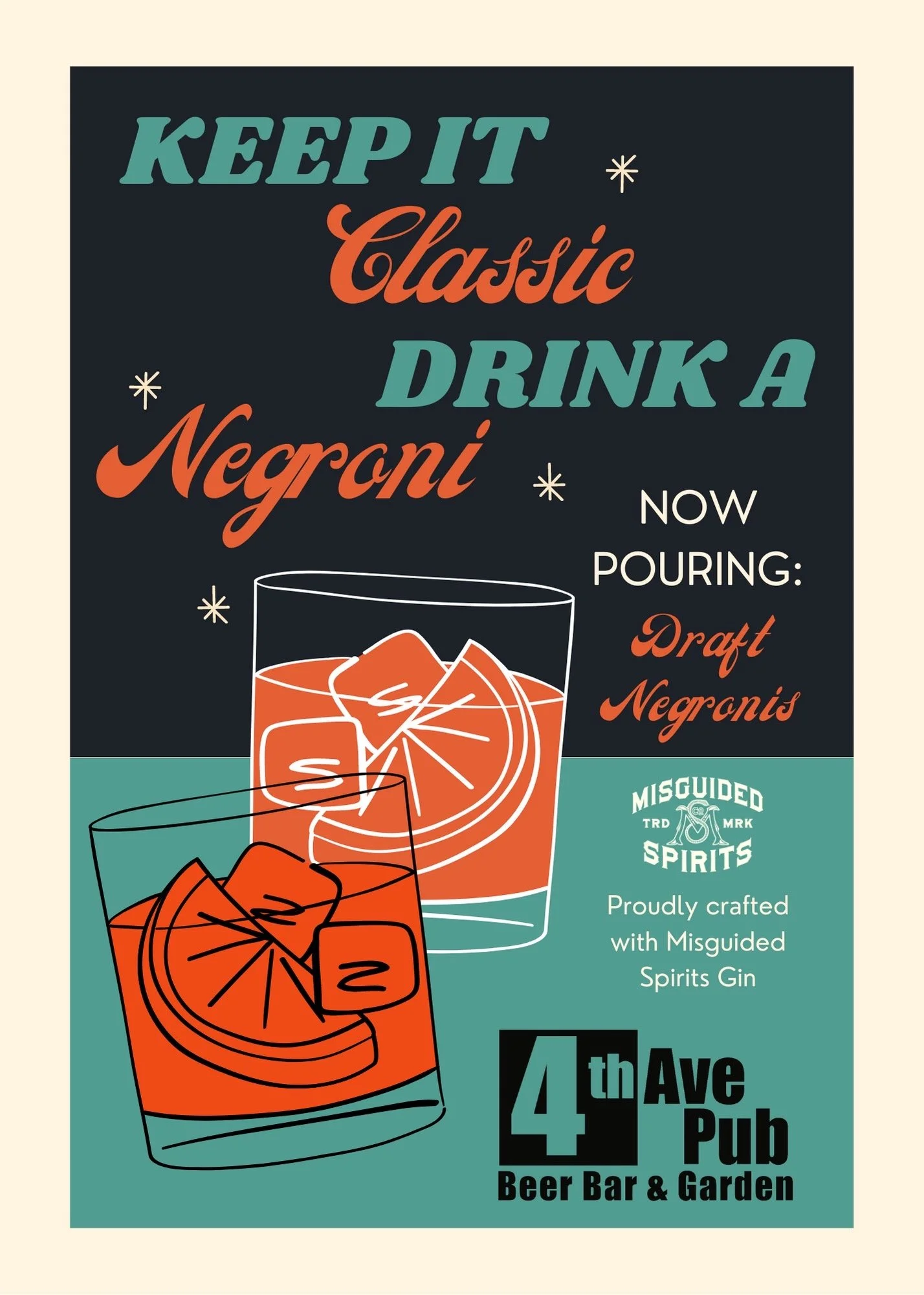 Fourth Avenue Pub DRAFT NEGRONI POSTER.JPEG