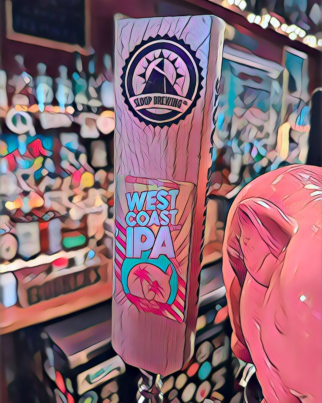 Head west with @sloopbrewingco !!! Now on draft: West Coast Style IPA! 🍺 Surf&rsquo;s Up! 🏄&zwj;♀️ &ldquo;A classic, crisp IPA flavor from Sloop Brewing Co. West Coast IPA returns to the clean, resiny finish that IPAs were born to have. At 7% abv t