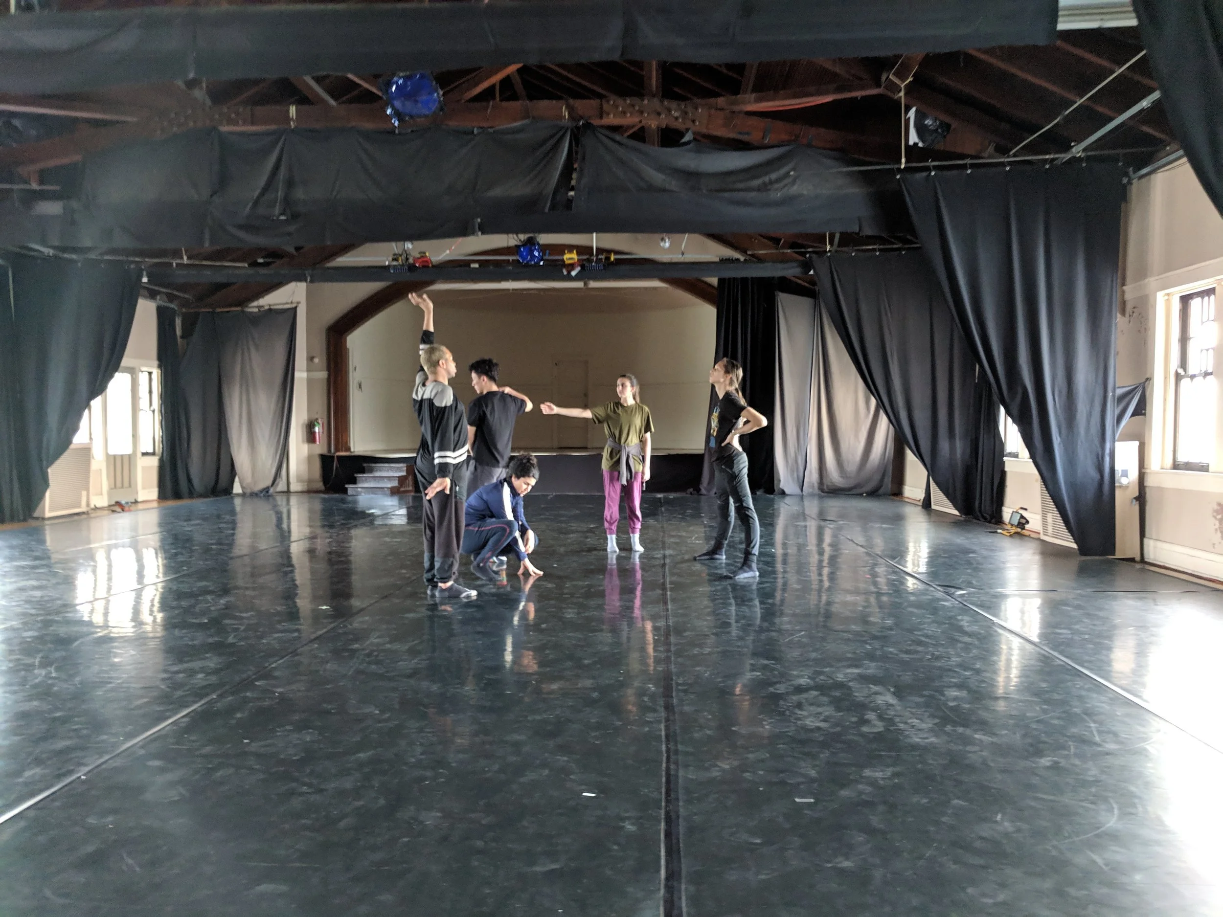 This photo and the above by Nora Sharp, Spring 2019. Pictured here L -> R: ALEXA GRÆ, Robin Lee, Doreen Vanunu, Christina Chammas, Maliyah Londyn Arnold