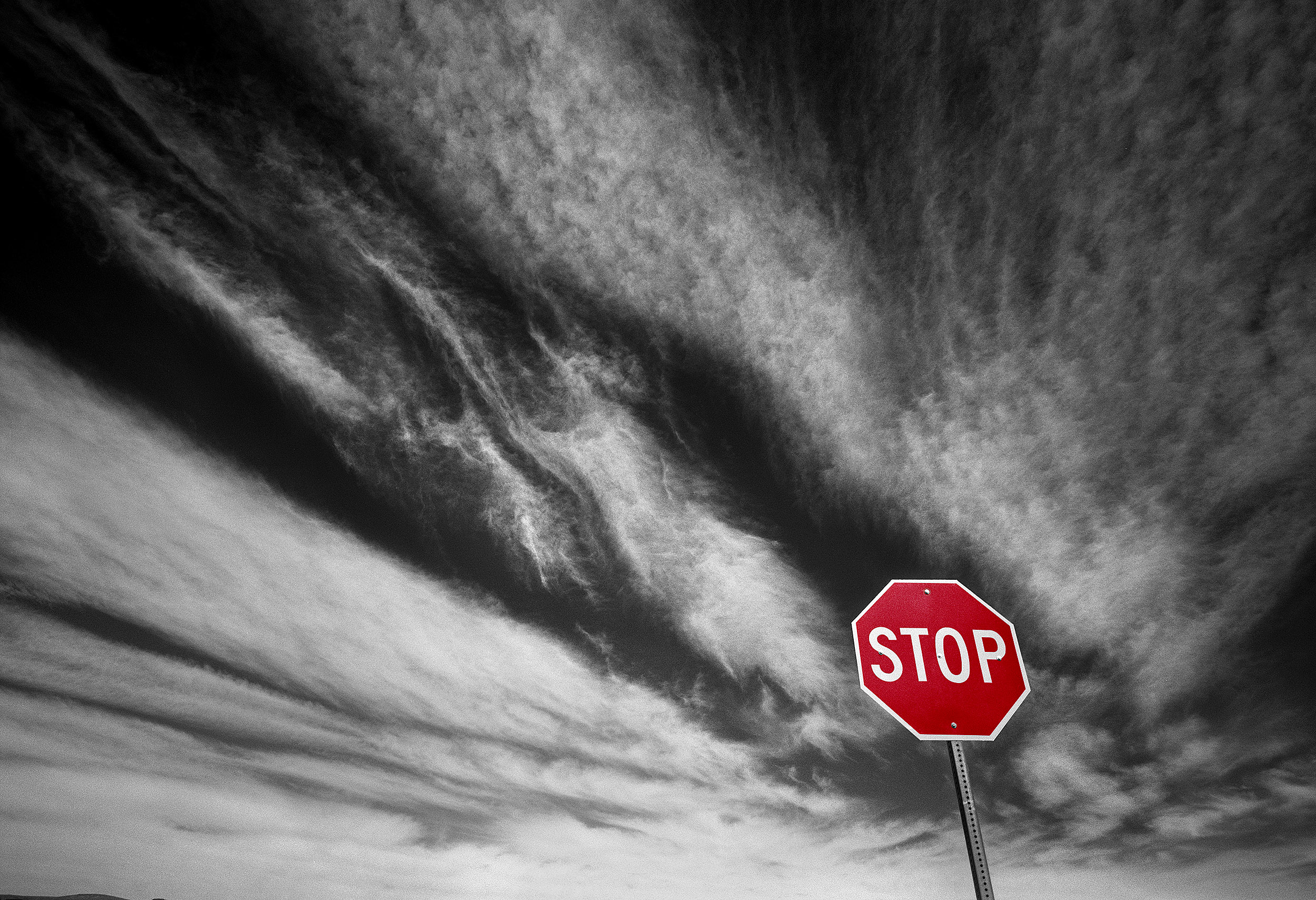 Stop Sign, Nevada, 2014/2015