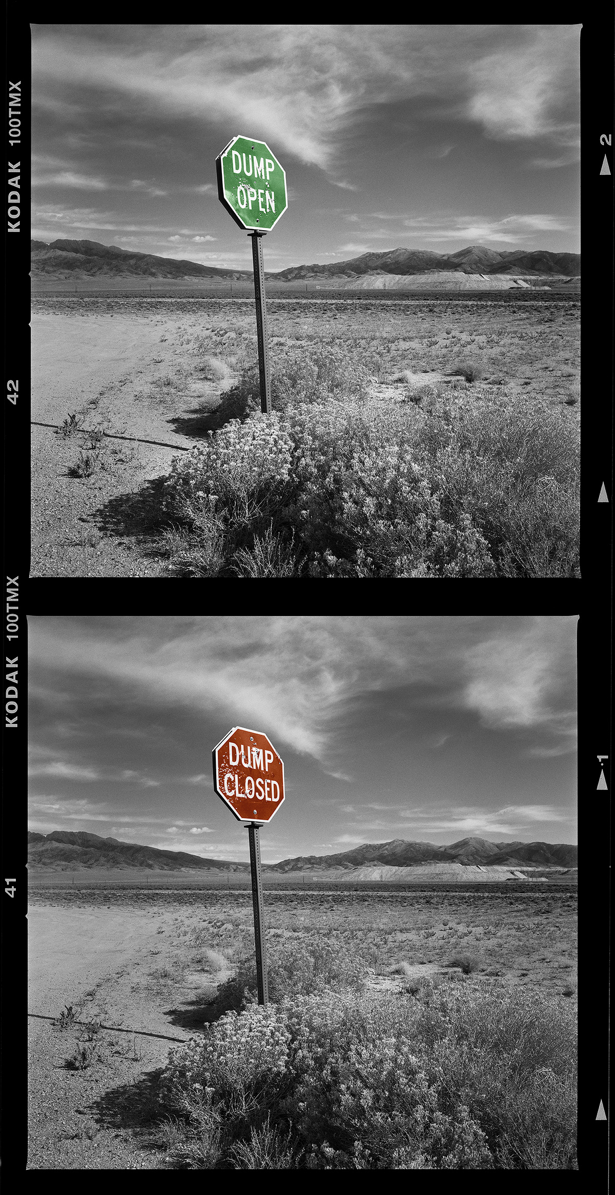 Dump Open, Dump Closed, Utah, 2008,2015