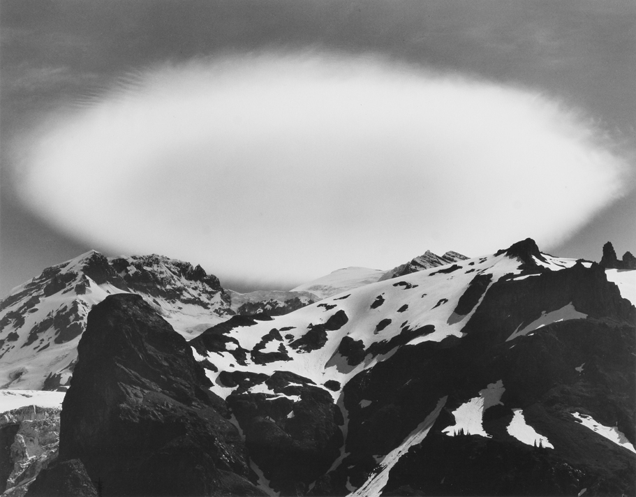 Cloud Over Mount Rainier, WA, 1976