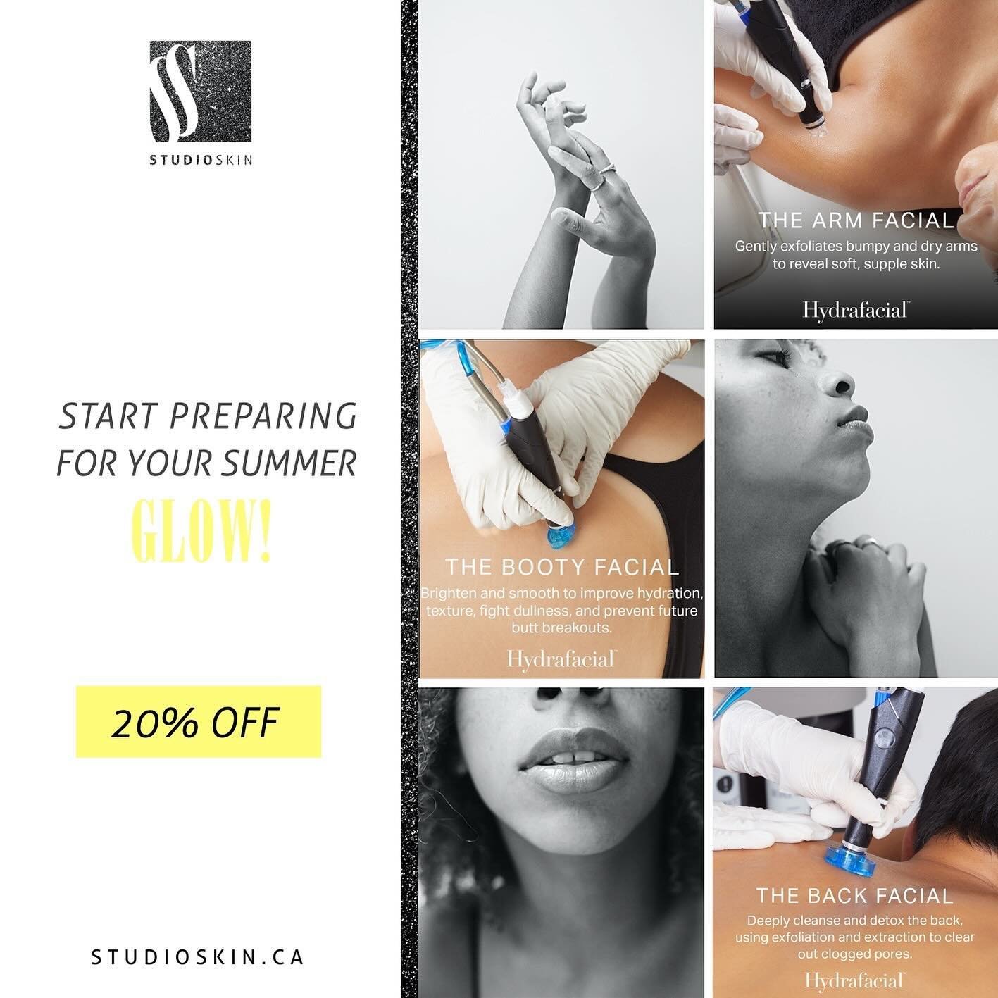 🚨PROMO! 
Get ready to shine this summer with our Hydrafacial&rsquo;s! Say goodbye to dullness and hello to radiant, luminous skin. Transform your complexion and unleash your inner glow with our specially curated HydraFacial treatments for the face a
