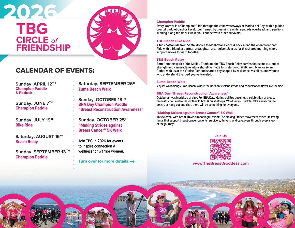 2026 TBG The Breast Goddess Calendar of Events