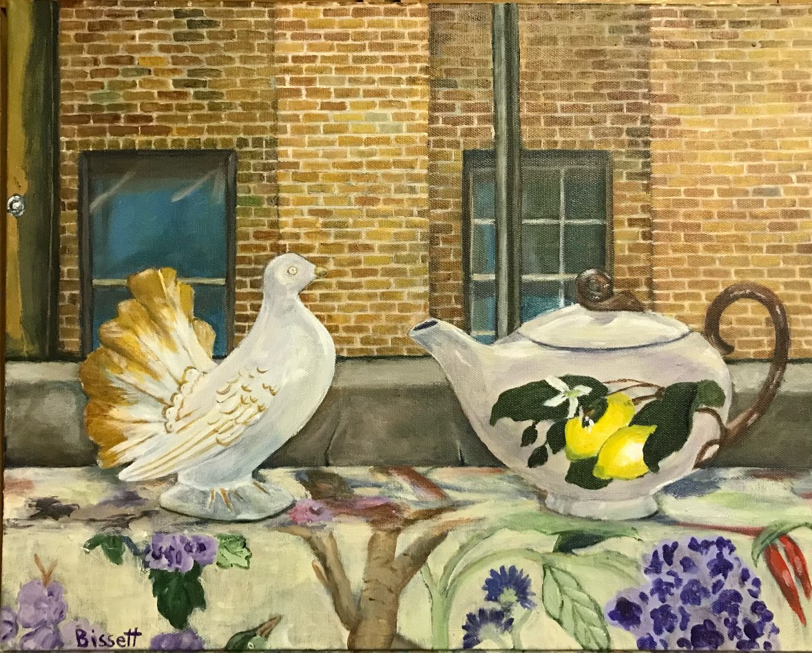 Studio View with Dove and Teapot