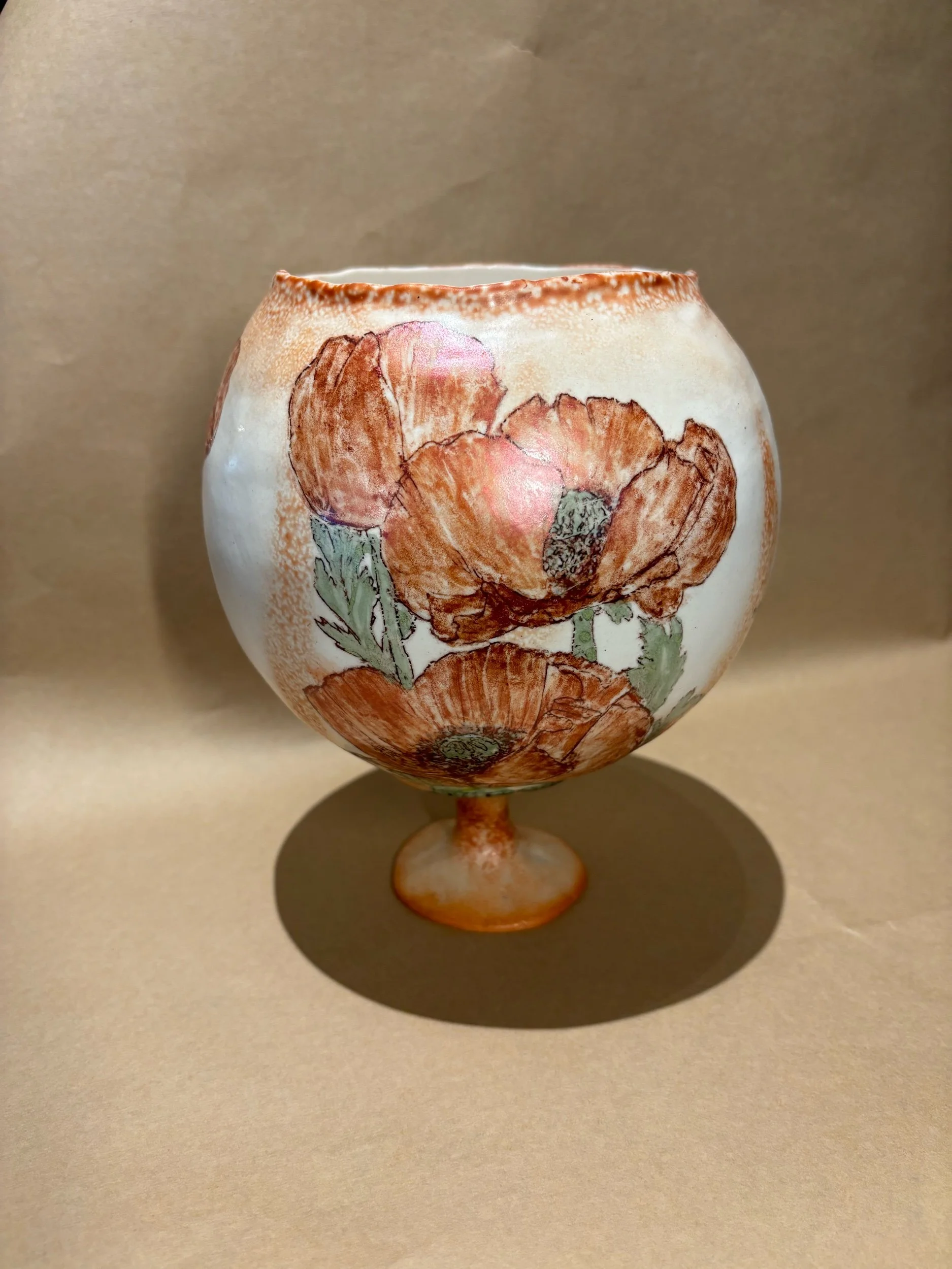 Bowl with peonies 
