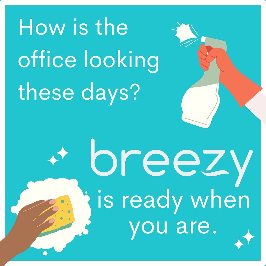 Need some support getting your office ✨sparkling✨clean before you reopen? Breezy can help! Link in bio!

#cleaningservice #cleaningmotivation #cleaningservices #officecleaning #cleaningday #cleaningaccount #cleaningtime #professionalcleaning #Reimagi