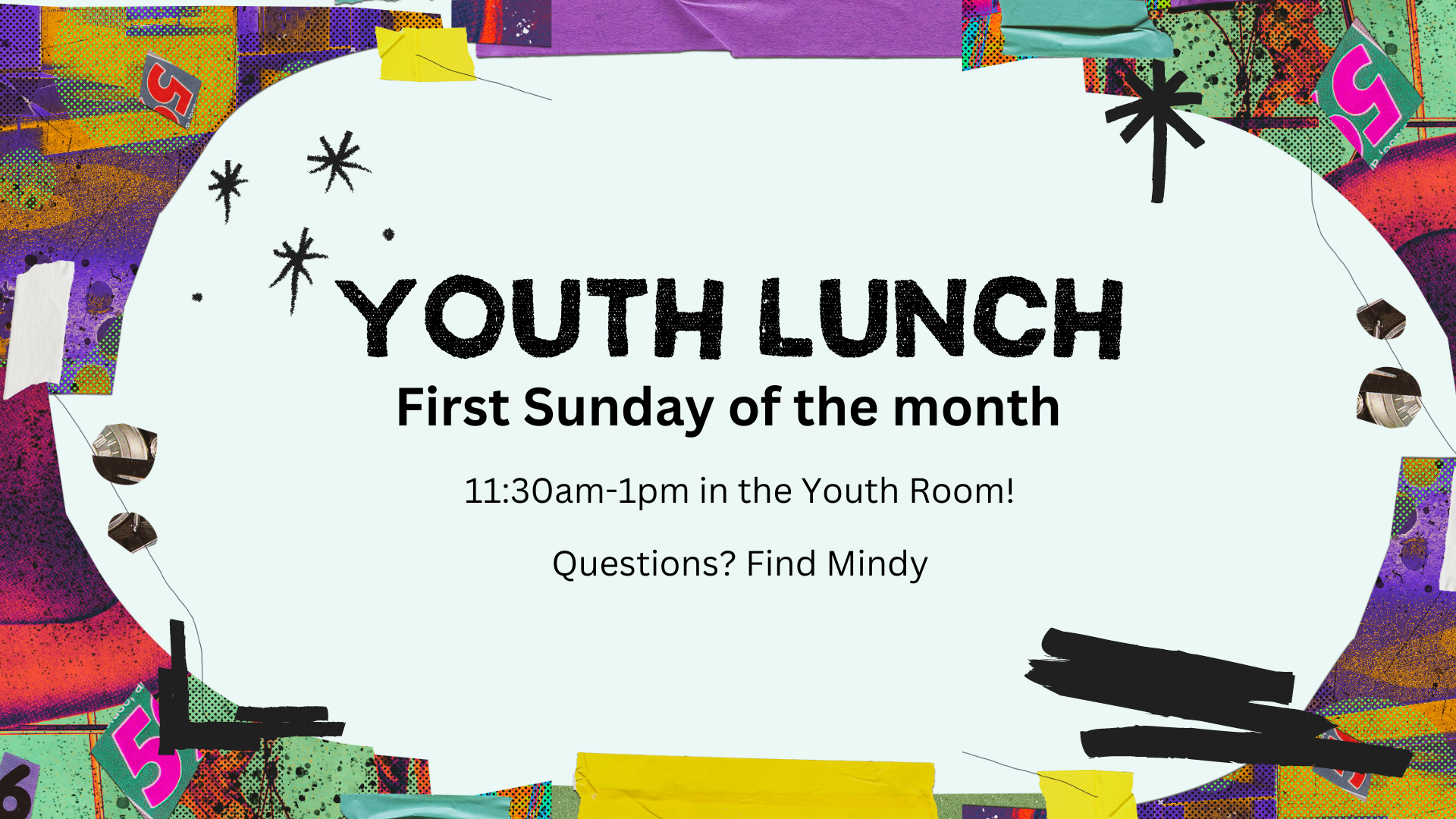  Who’s hungry? I always am! Calling all youth (6th-12th grade) to come eat some food, find some fellowship, and spend some time learning about our faith. We’ll start our gathering after worship on April 7th. Friends are always welcome! 