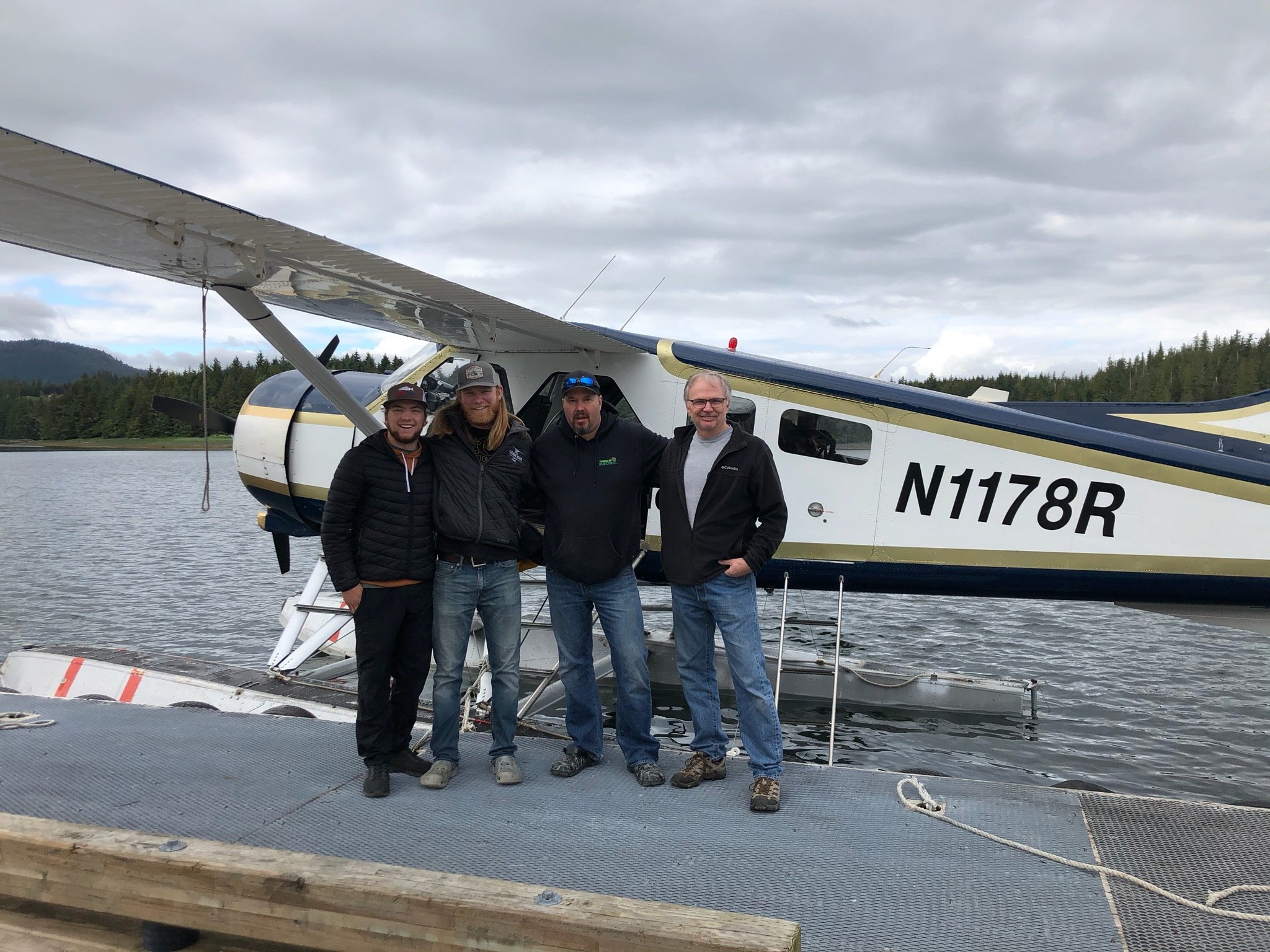 TE guys in front of float plane.jpg