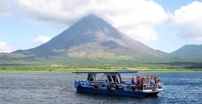  Boating on Lake Arenal 