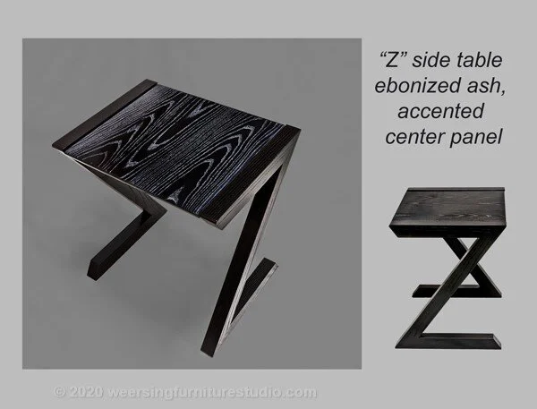 "Z" side table