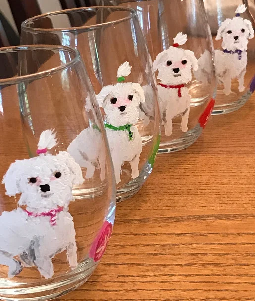 Bella glasses in a row.JPG