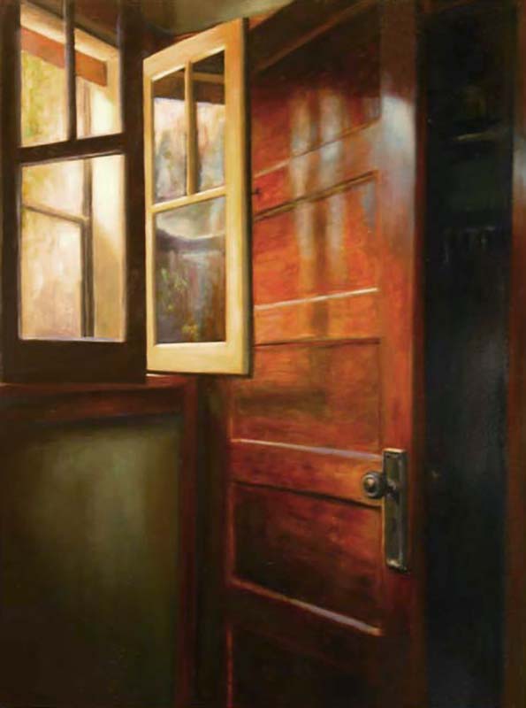   Window and Door   2003  Oil on canvas  40 x 30 inches       