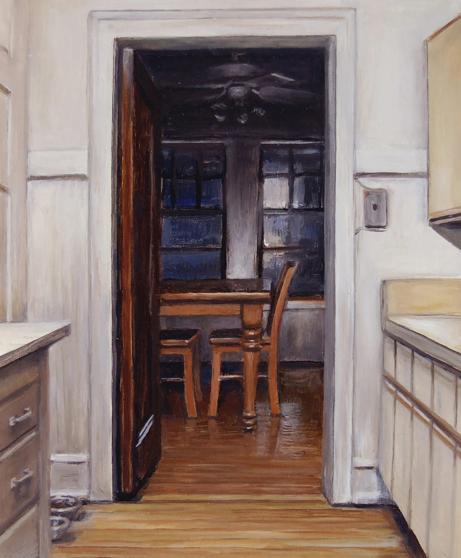 View from the Kitchen 2011 Oil on paper 12 x 9 inches