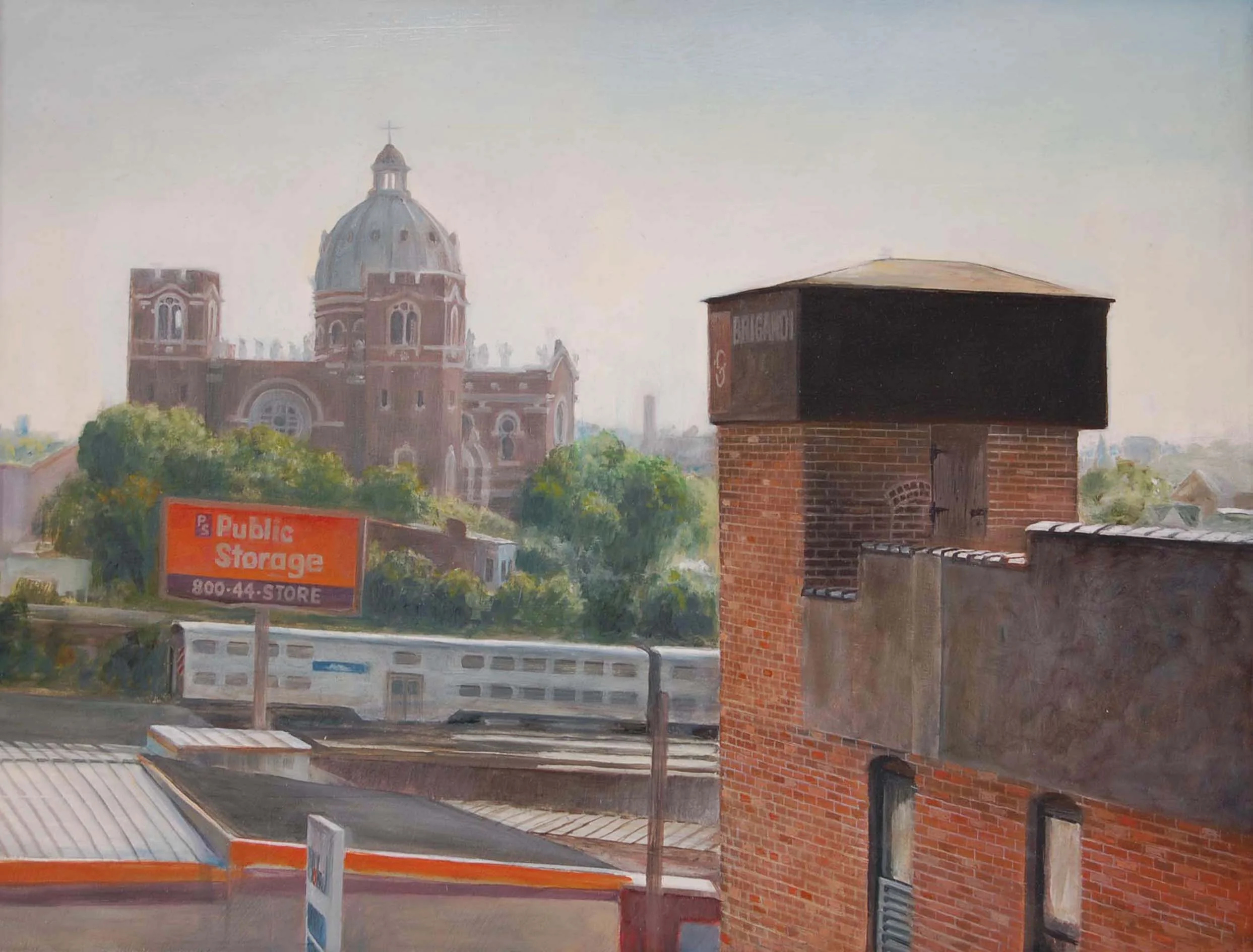 View toward Saint Mary's from Mendell Street Studio 2012 Oil on panel 11.5 x 15.25 inches