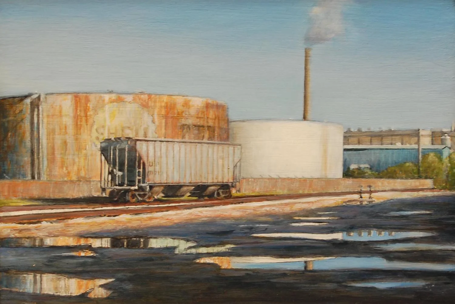 Train Car, Port of Milwaukee 2012 Oil on canvas 8 x 10 inches
