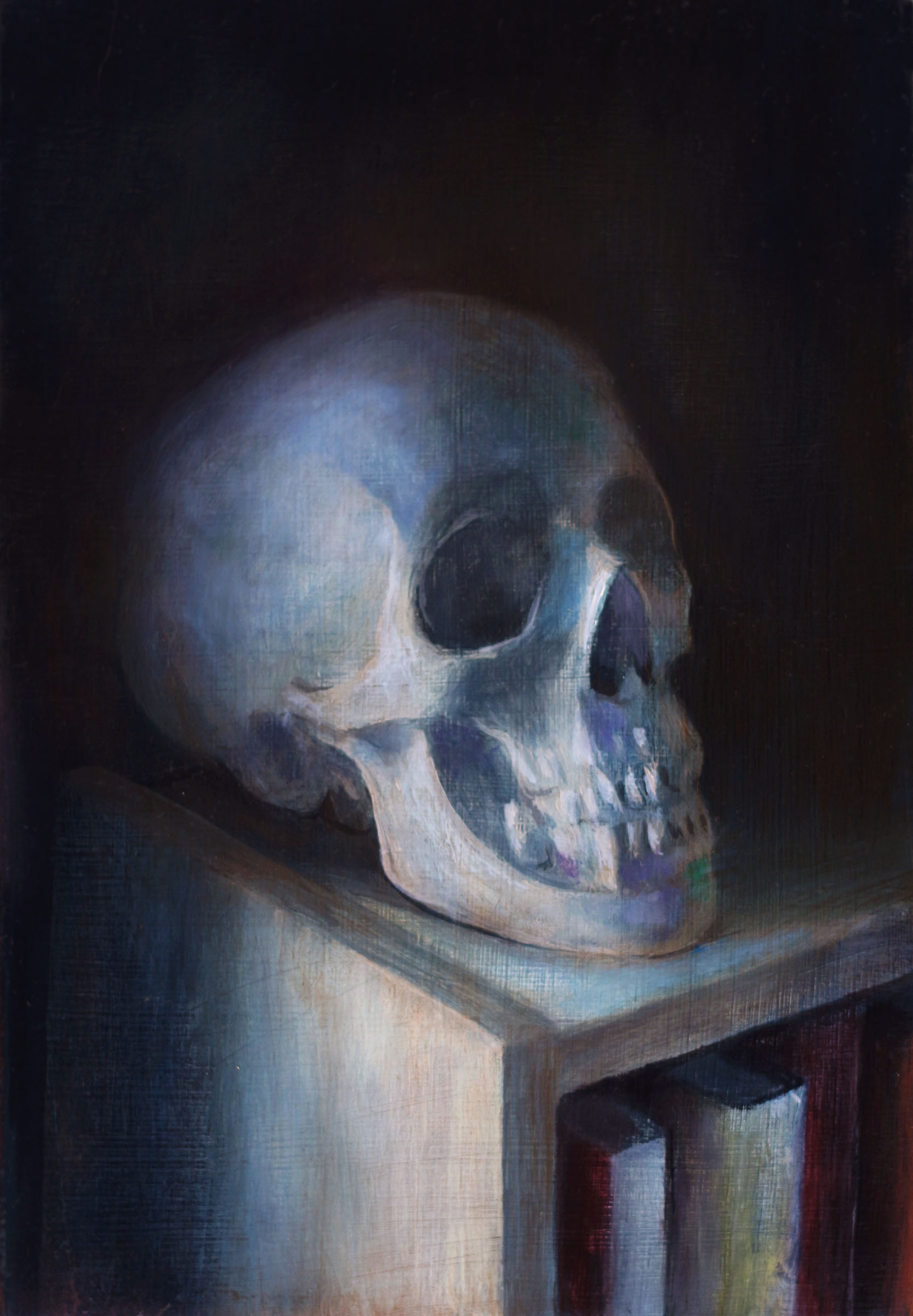   Skull   2017  Oil on linen  7 x 5 inches       