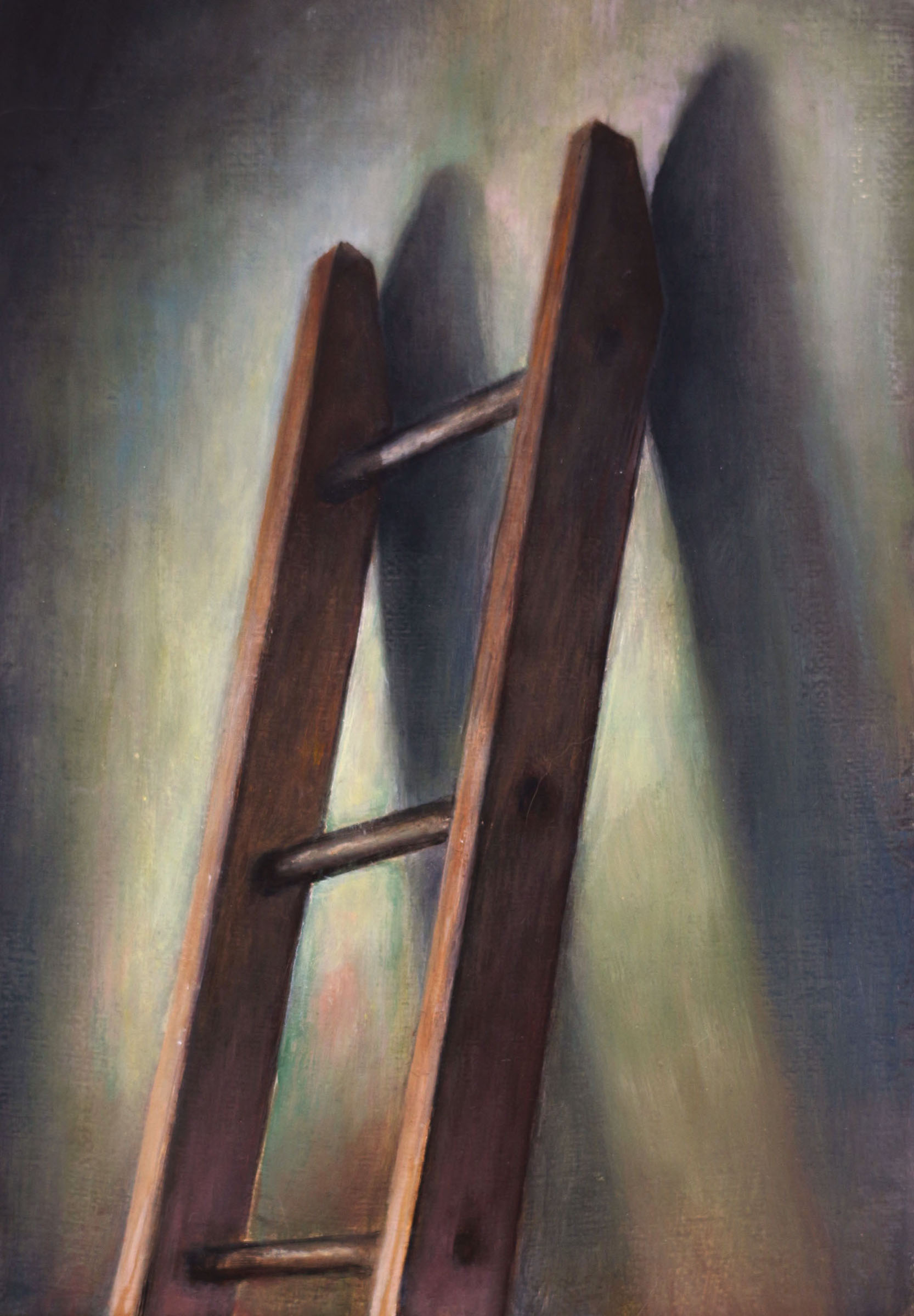   Ladder   2017  Oil on linen  7 x 5 inches       