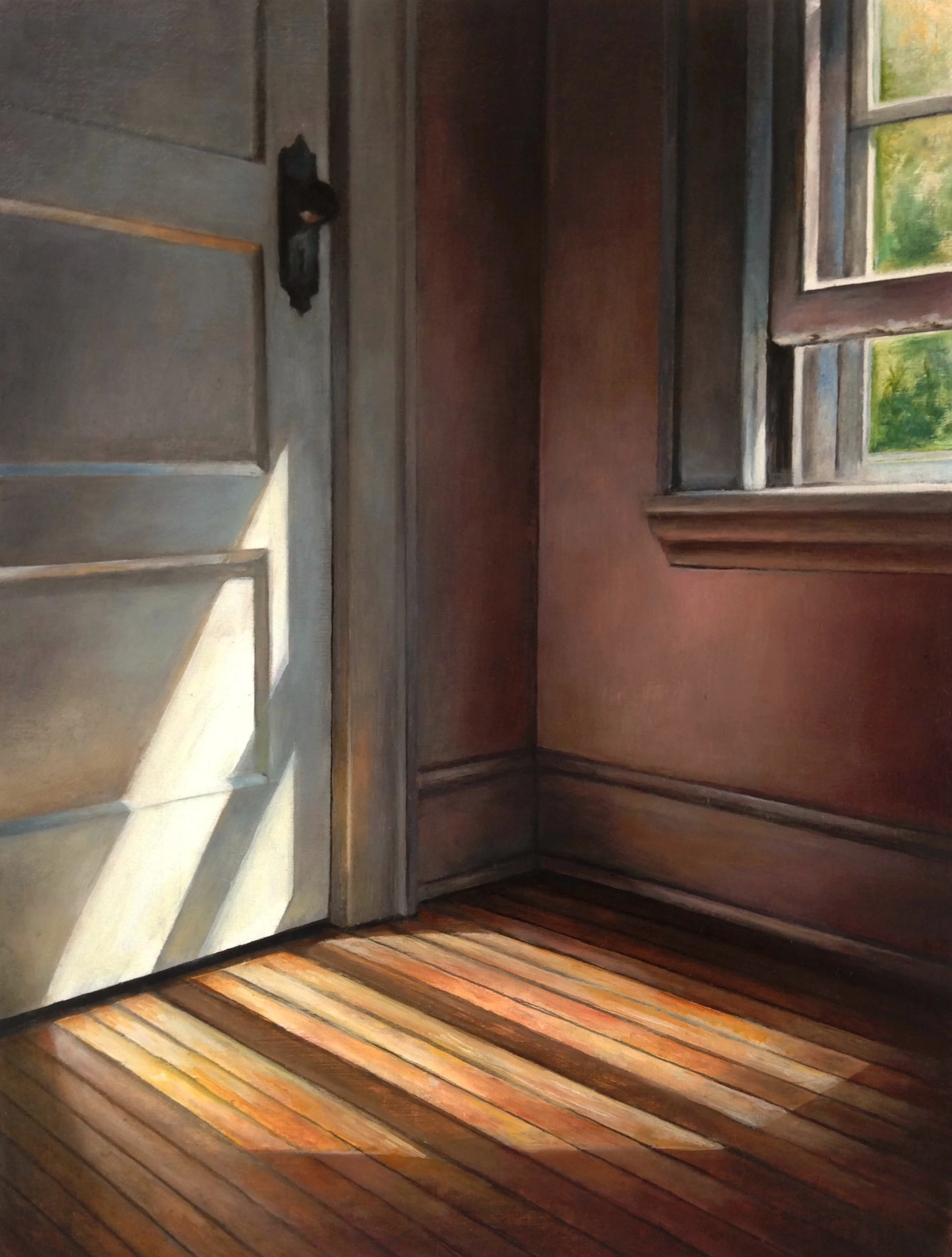 Corner Light 2017 Oil on linen 12 x 9 inches