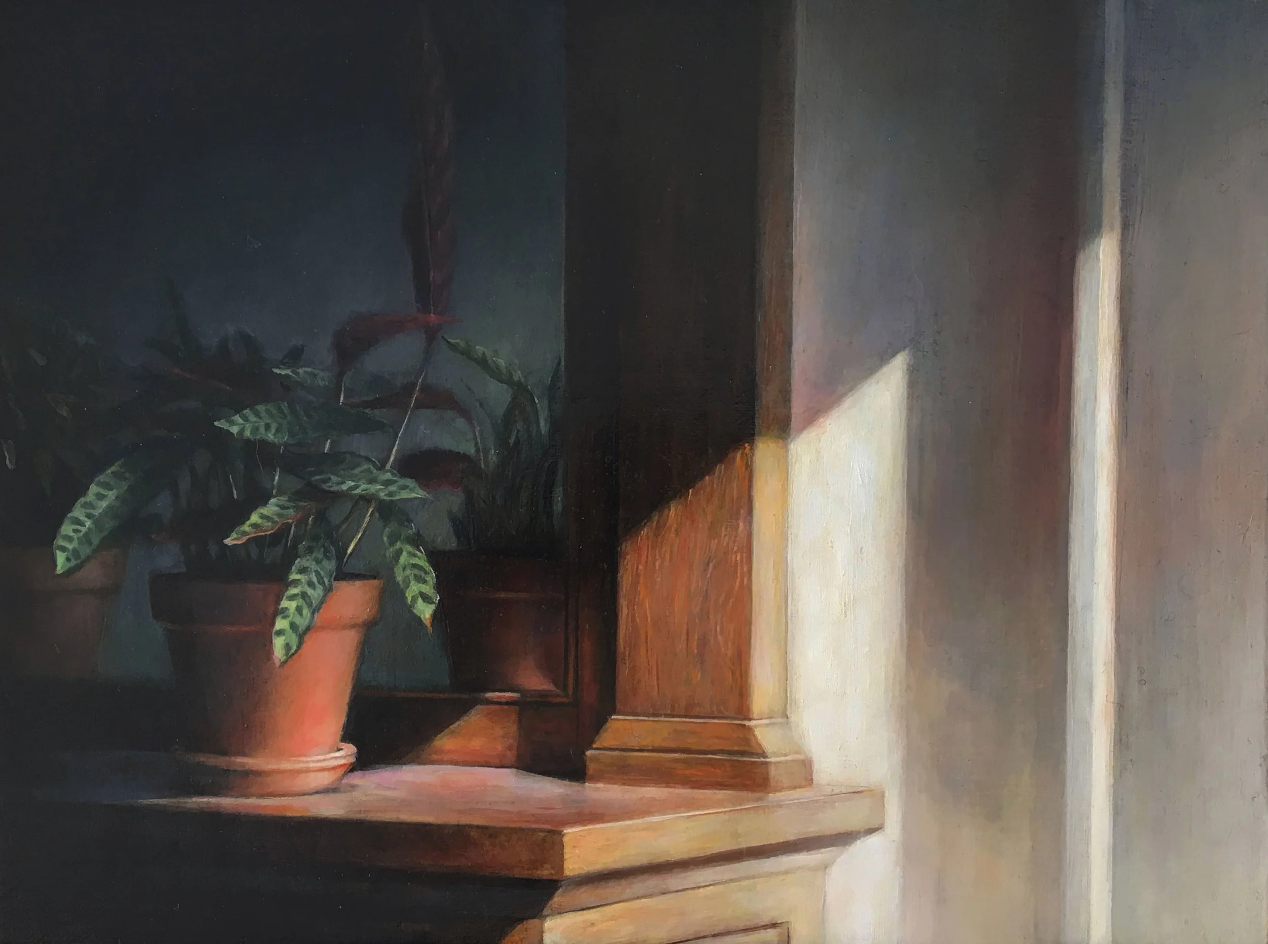 Divided Light 2017-18 Oil on linen 9 x 12 inches