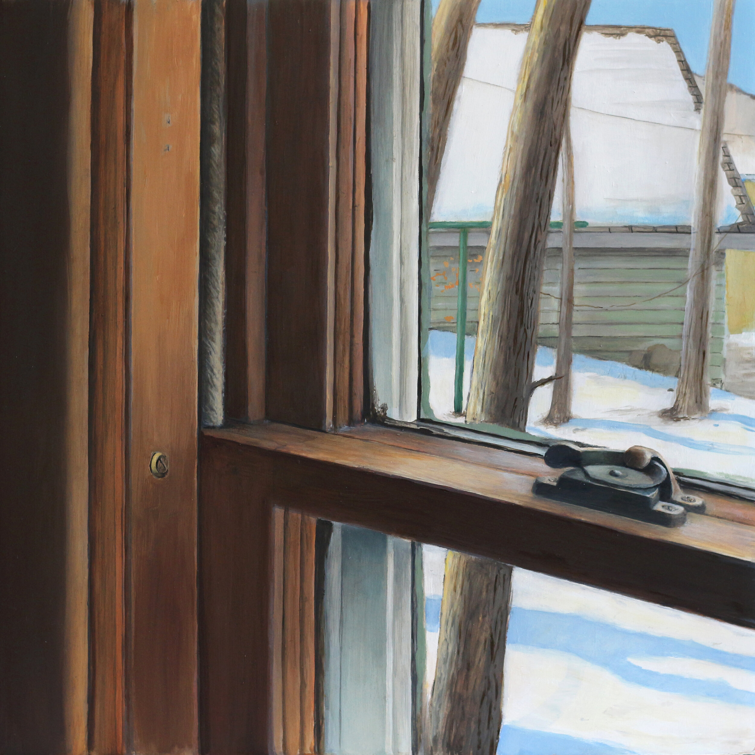   Winter Window   2020  Oil on panel  10 x 10 inches       