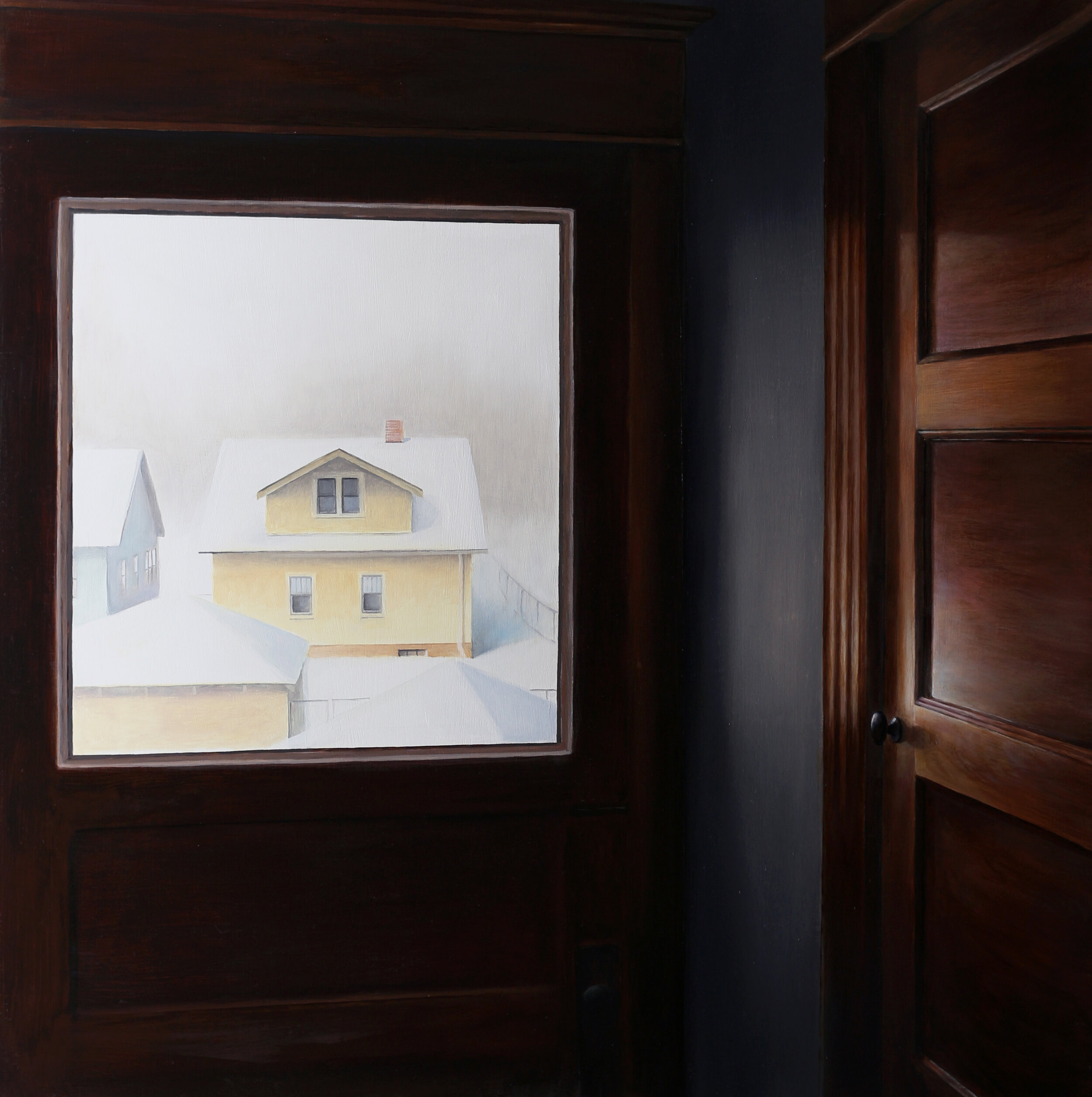   Winter View   2020  Oil on panel  20 x 20 inches       