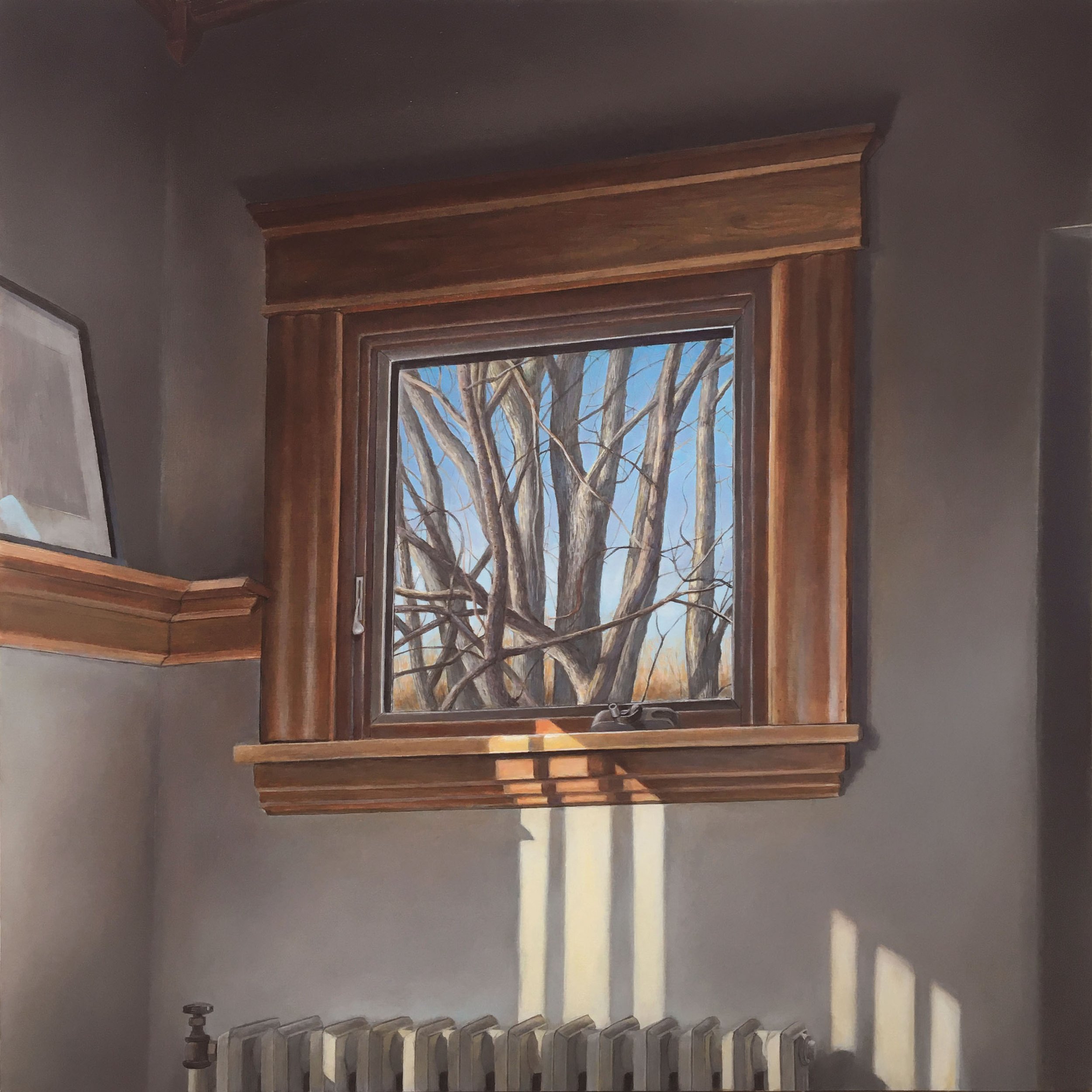   Morning Window   2022  Oil on panel  24 x 24 inches   