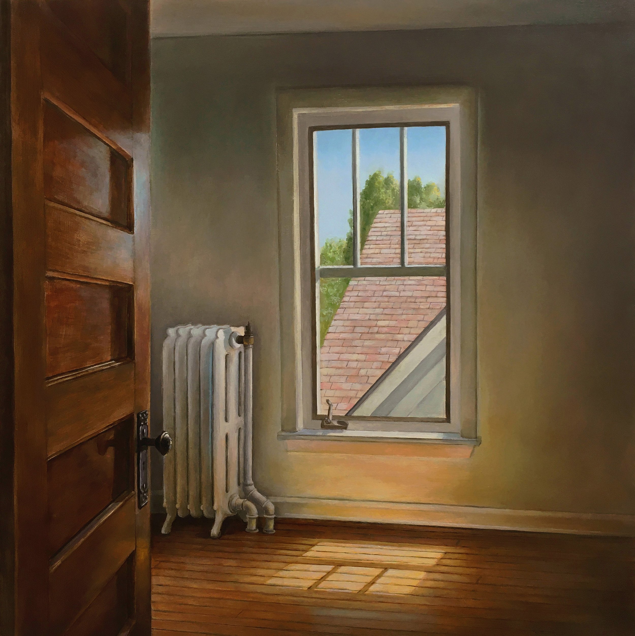   Summer Light   2021  Oil on panel  16 x 16 inches   