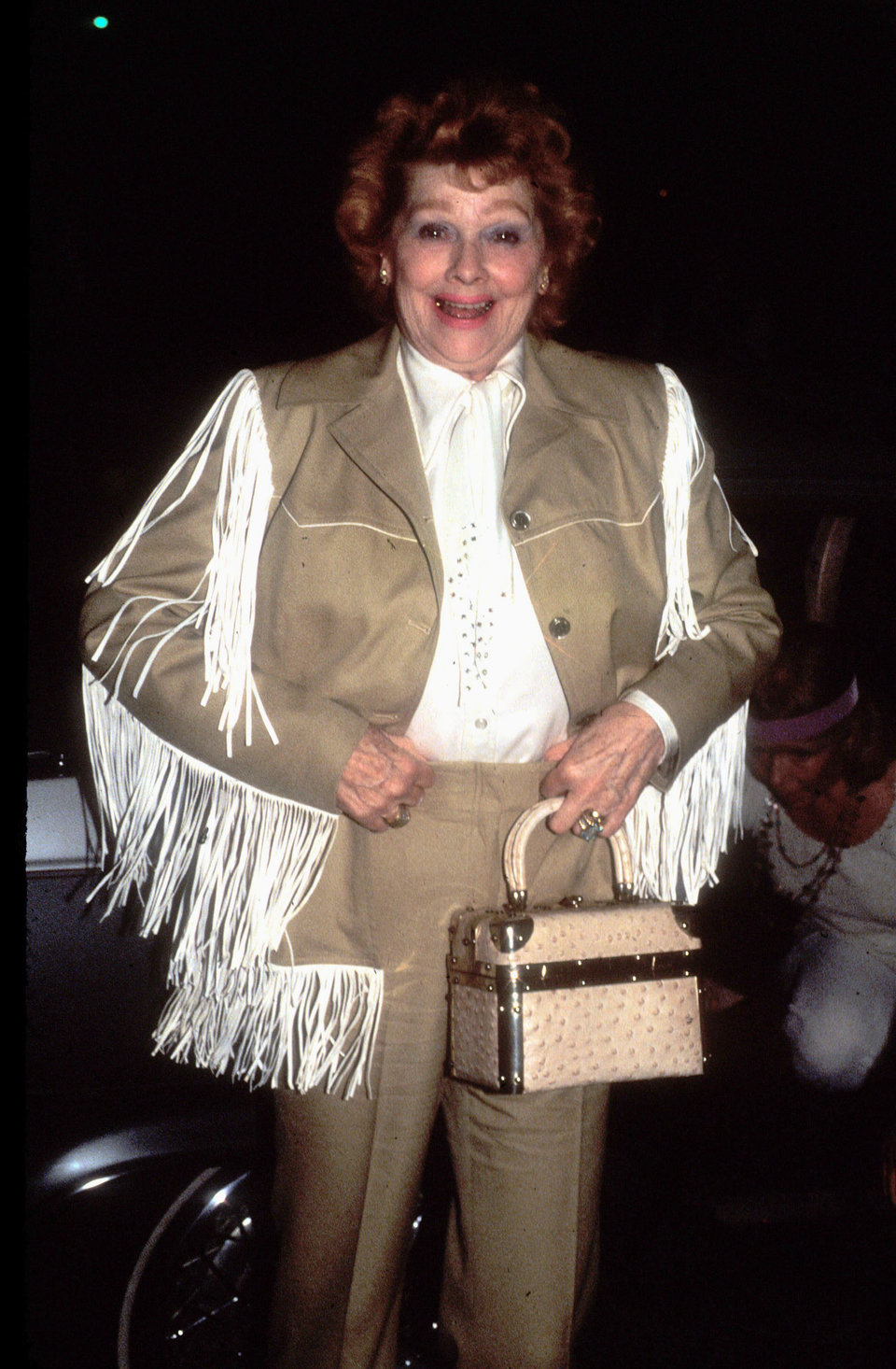 1981 (In the best fringe jacket I have ever seen.) Photo: Getty Images