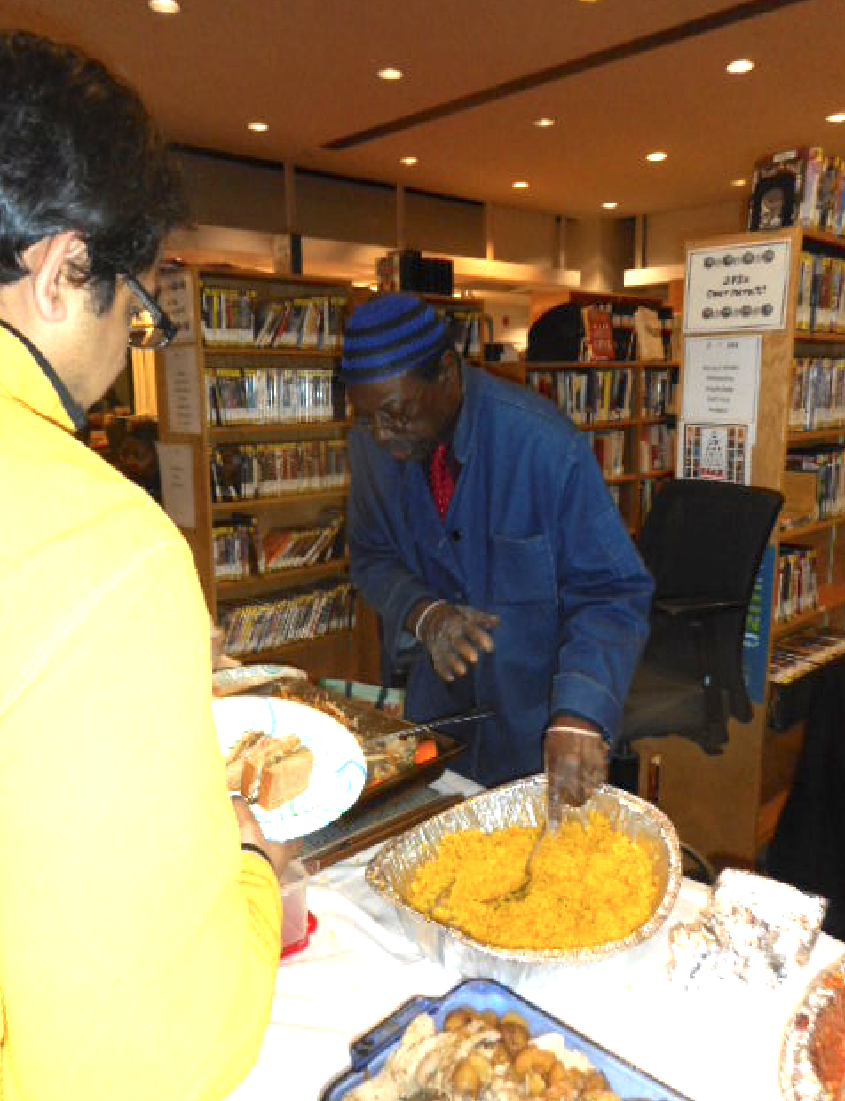 Chef John Hampton's last supper prepared for the SE library's holiday party