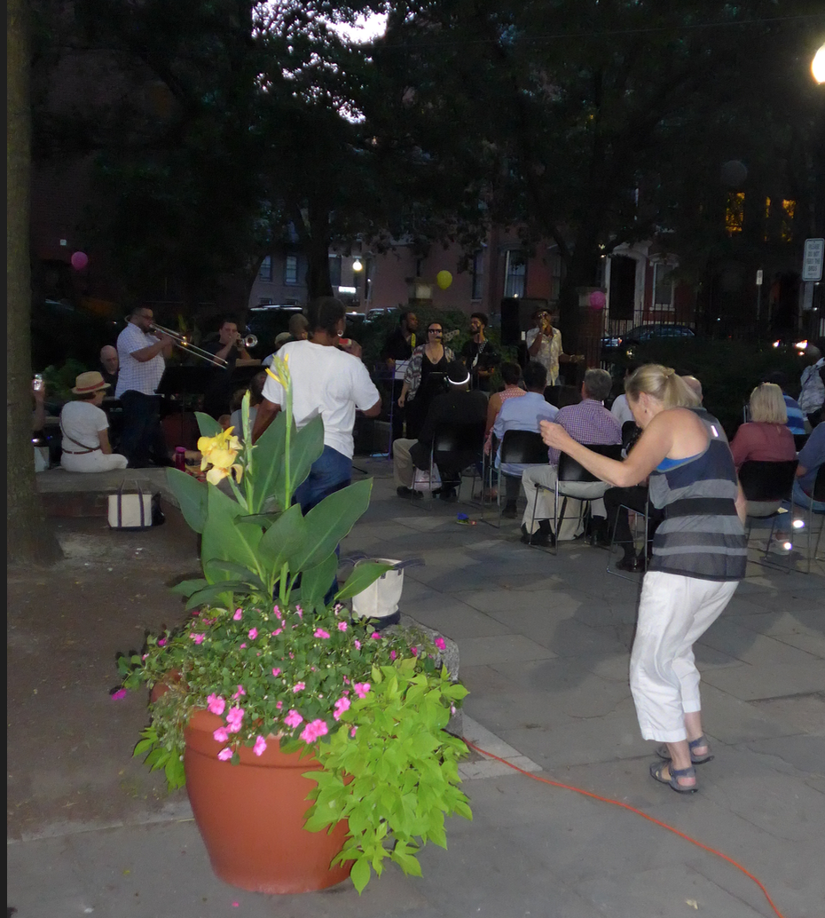 Dancing broke out on the hot summer night