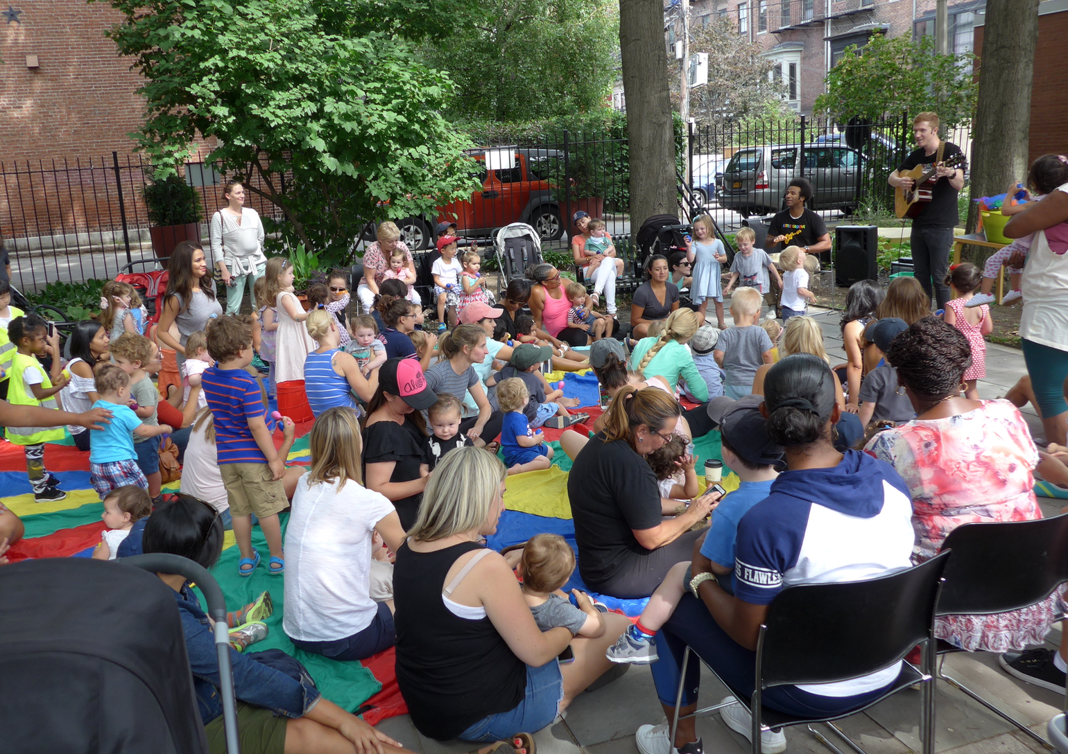The Friends support children's programming, some held in Library Park