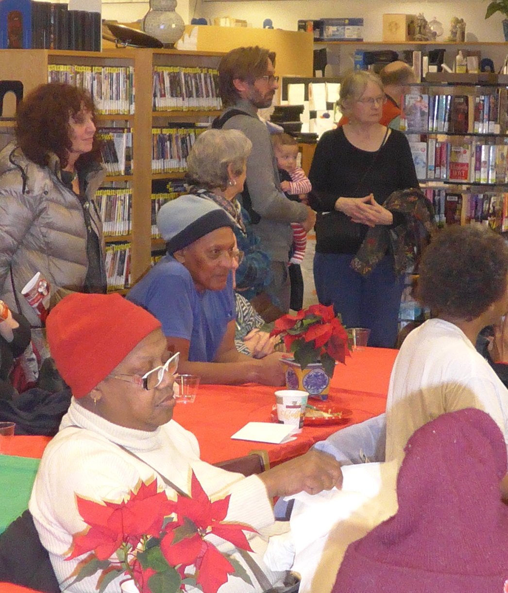 Young and old enthralled by the musical performance