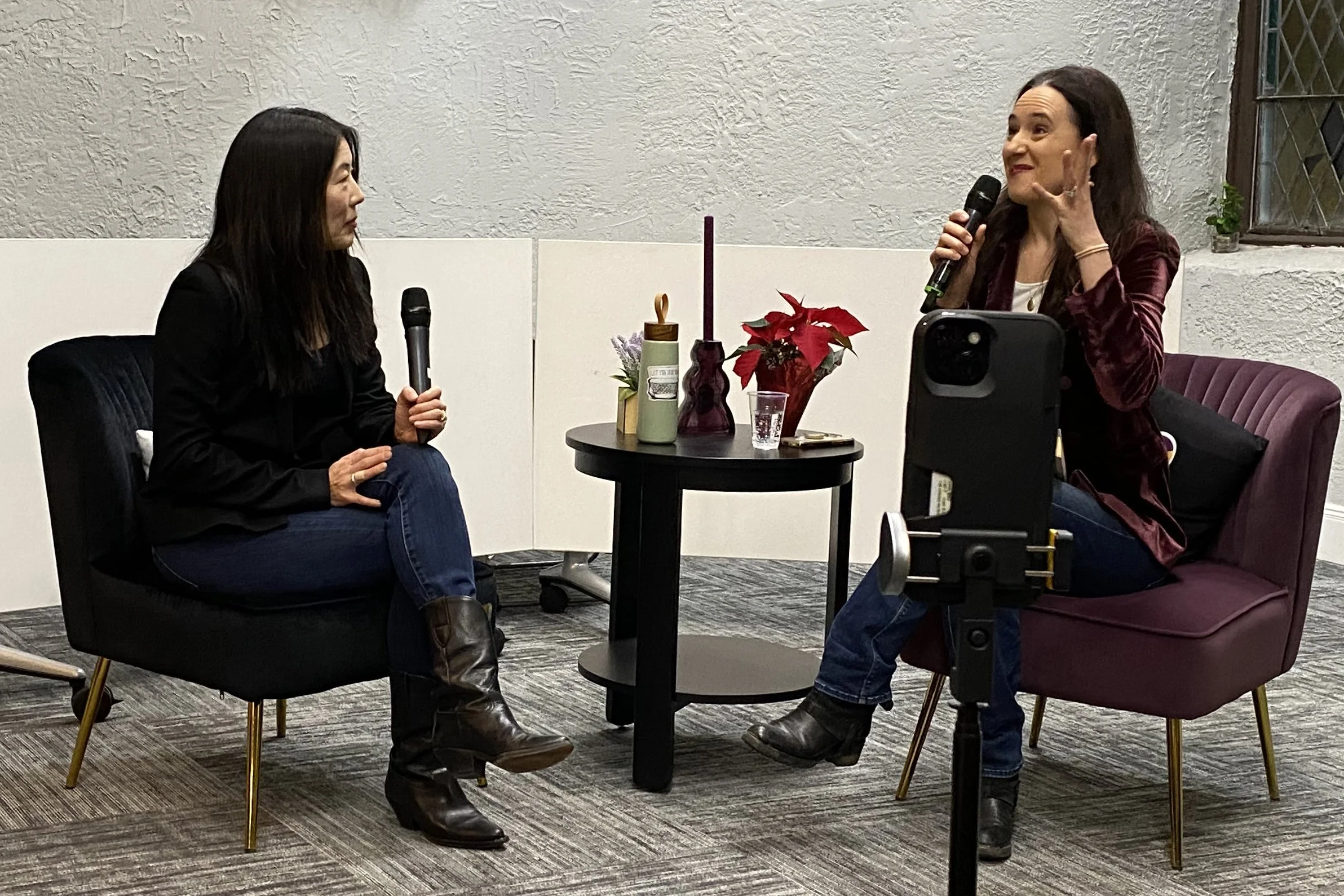 A large crowd was energized and delighted to hear from Ilyon Woo in our final author talk of the Fall 2025 series