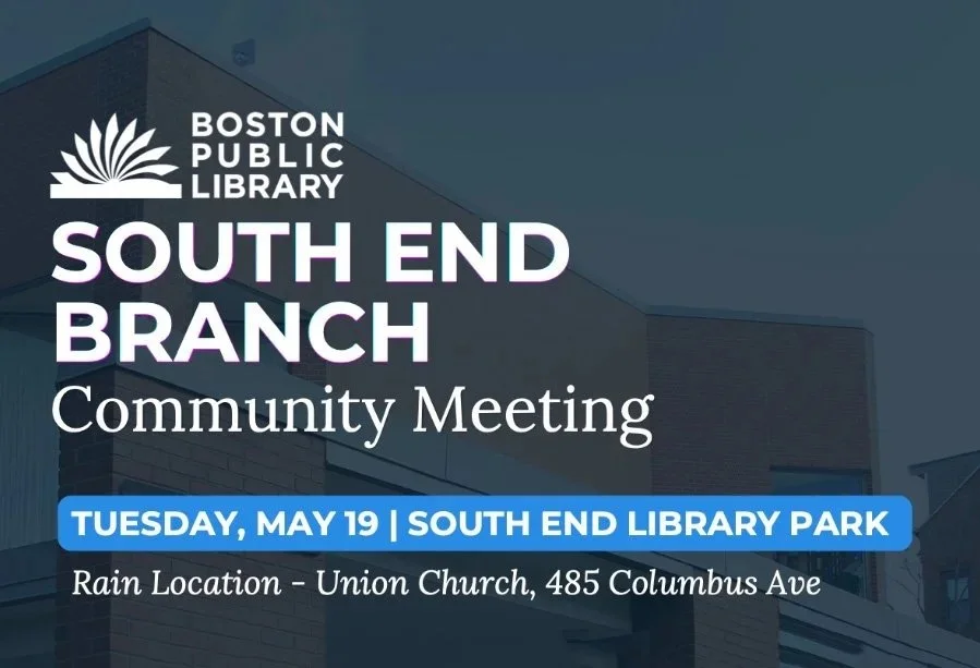 CHANGE IN LOCATION  -  7th Community Meeting May 19th at 5:30pm at UNION CHURCH, Connection Room