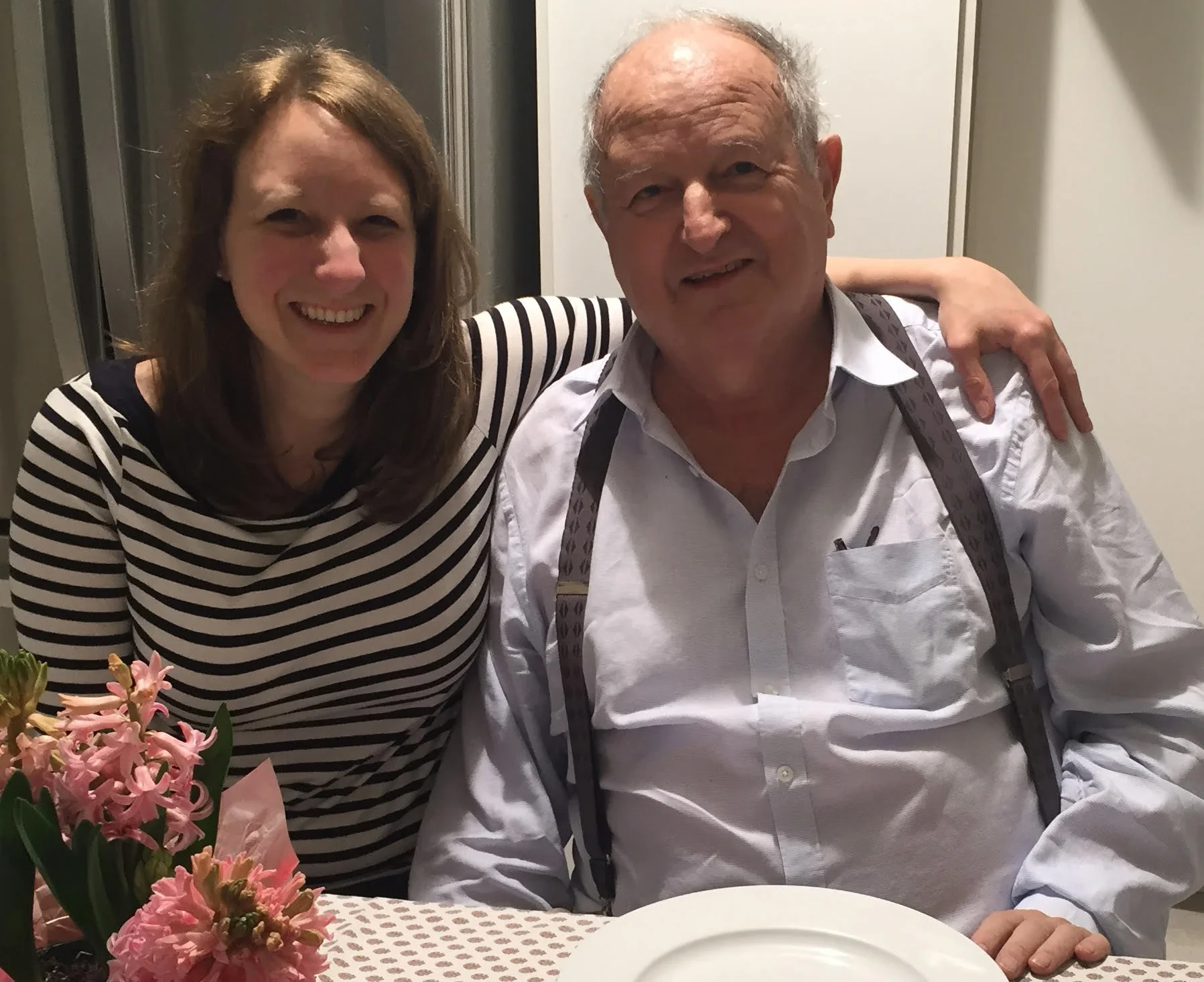 Audra with her father
