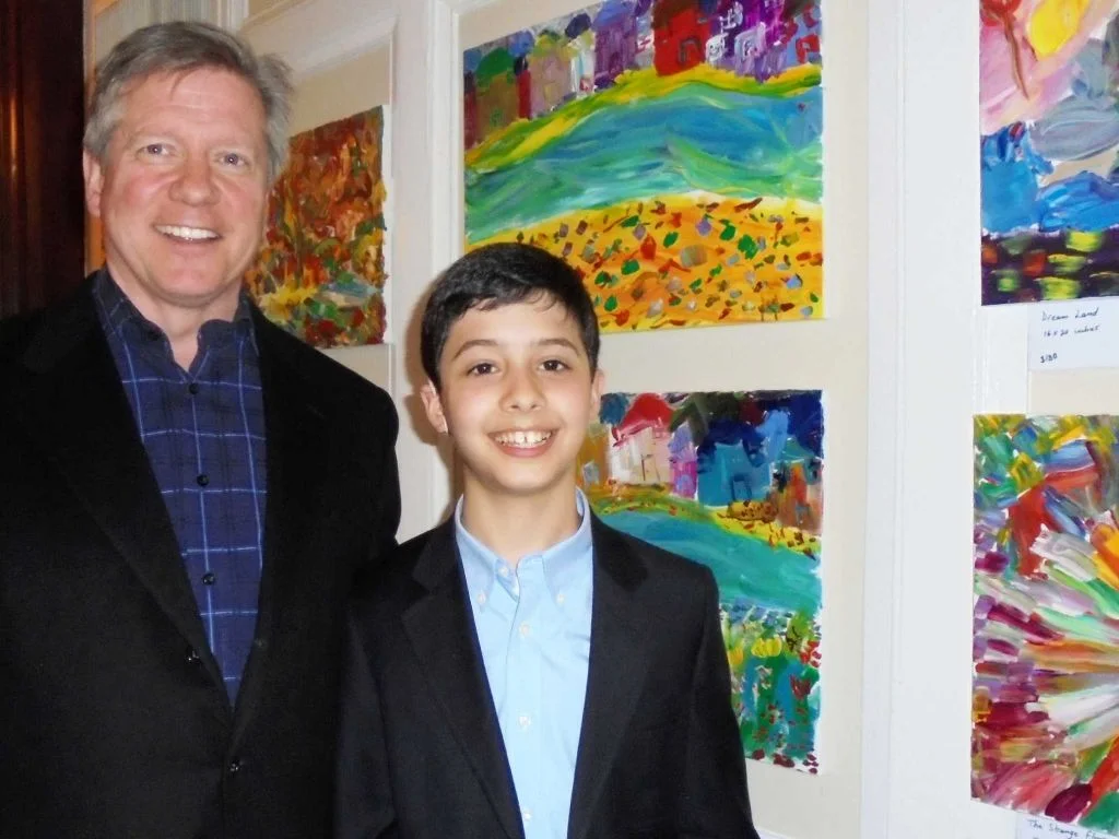 Alex with Roger Harris