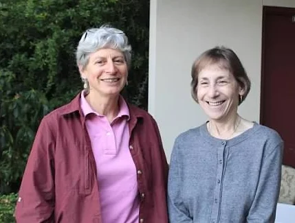 From left: HHF Board Chair Elizabeth Keithley, Ph.D., and Board member Judy Dubno, Ph.D.