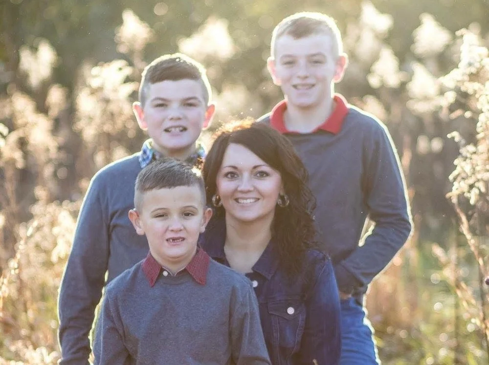 Clockwise from left: Ayden, Andersyn, Anthony, and Brandy.