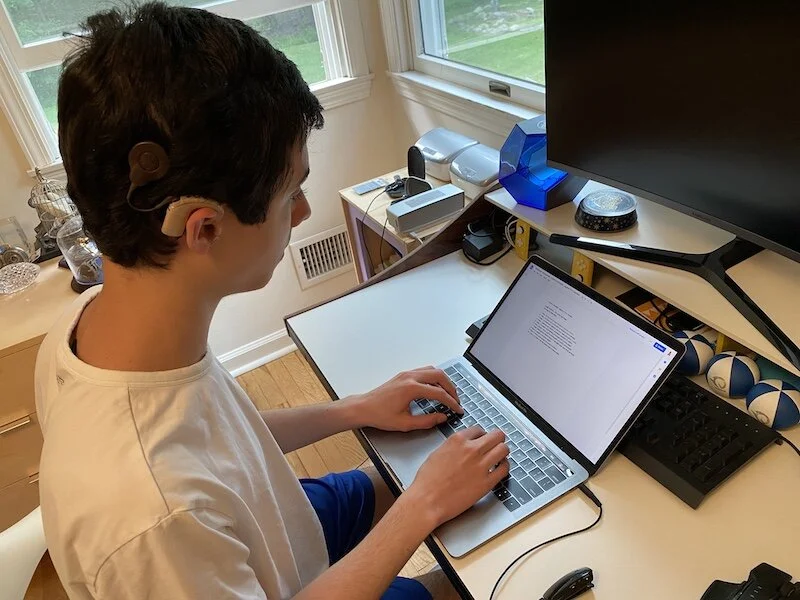 Hearing loss affects people of all ages. In fact, many people are born with a hearing loss, like Alex, 15, pictured above.