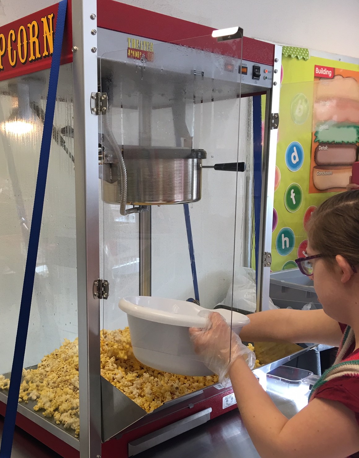 First day selling popcorn 4.9.19 student has clearance on file.jpg