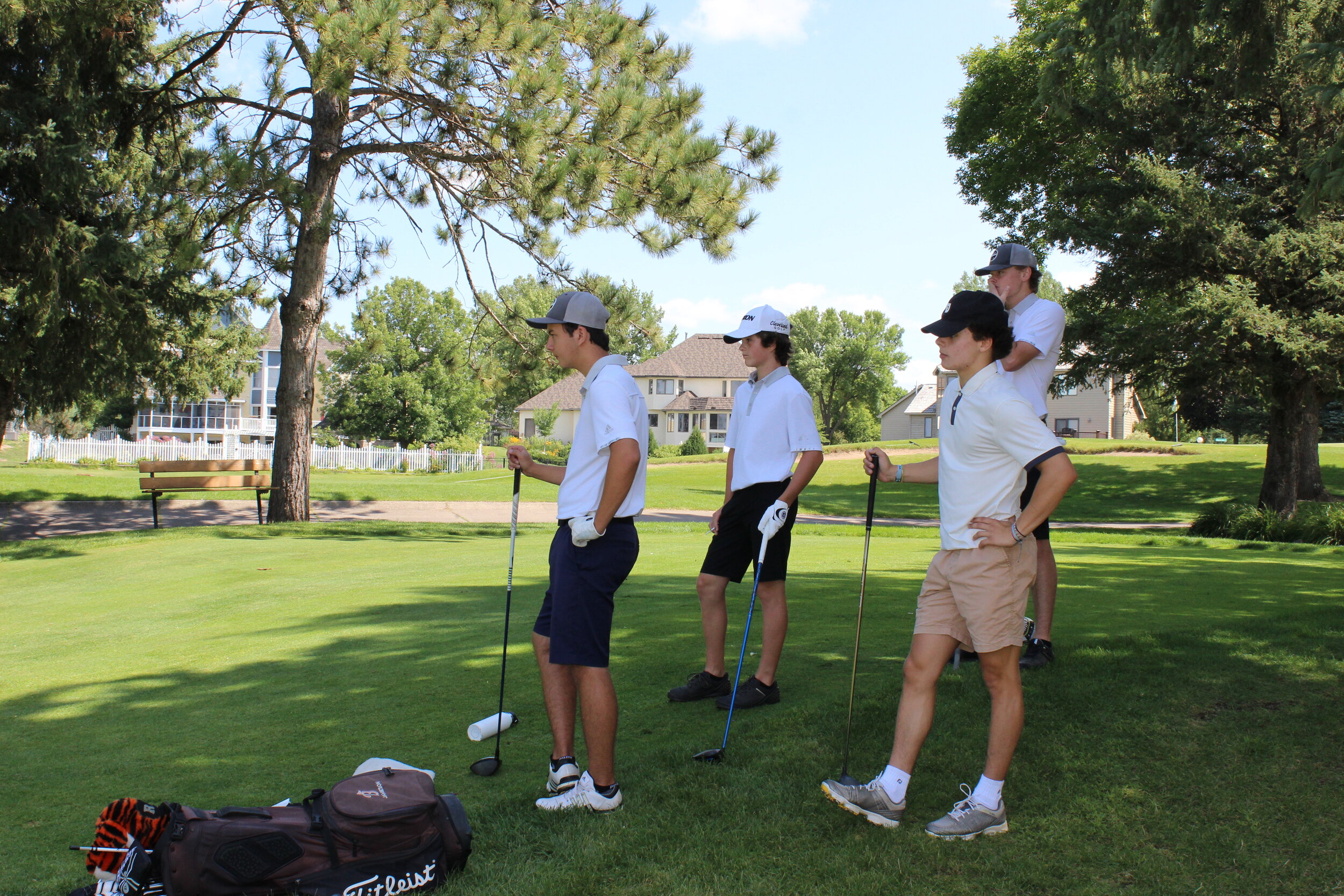 Student golfers - Ryan Jamison, Jack Stanius, Will Peterson, Andrew Larson.JPG
